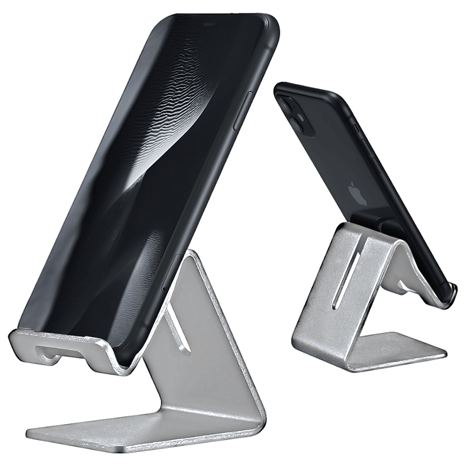 in base Handy Desktop Stand For Mobile & Tablet (IB-818, Silver)_5