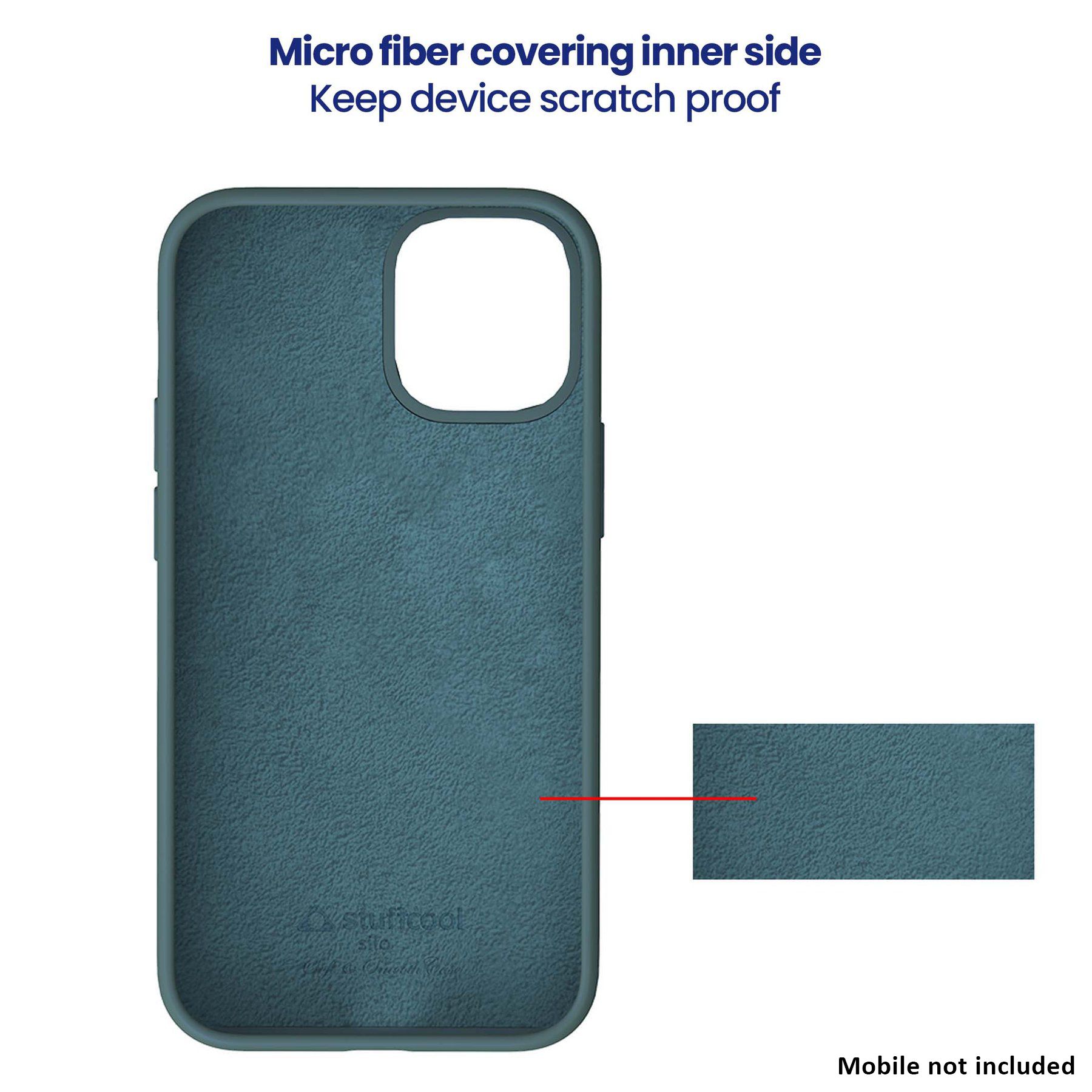 stuffcool Silo Soft and Smooth Rubber Back Cover for Apple iPhone 13 Pro (Camera Protection, Green)_10