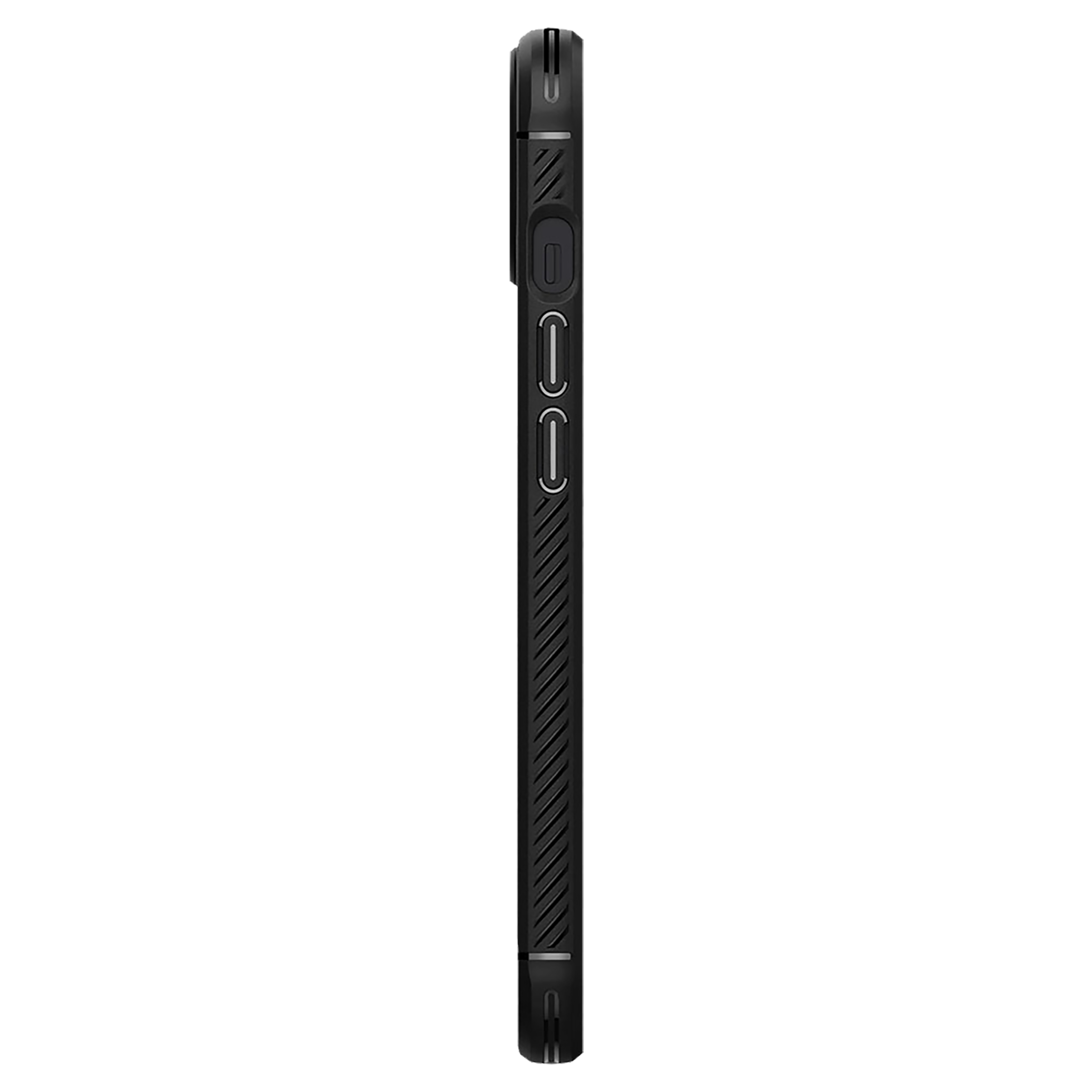 spigen Rugged Armor TPU Back Cover for Apple iPhone 13 Mini (Air Cushion Technology, Matte Black)_3