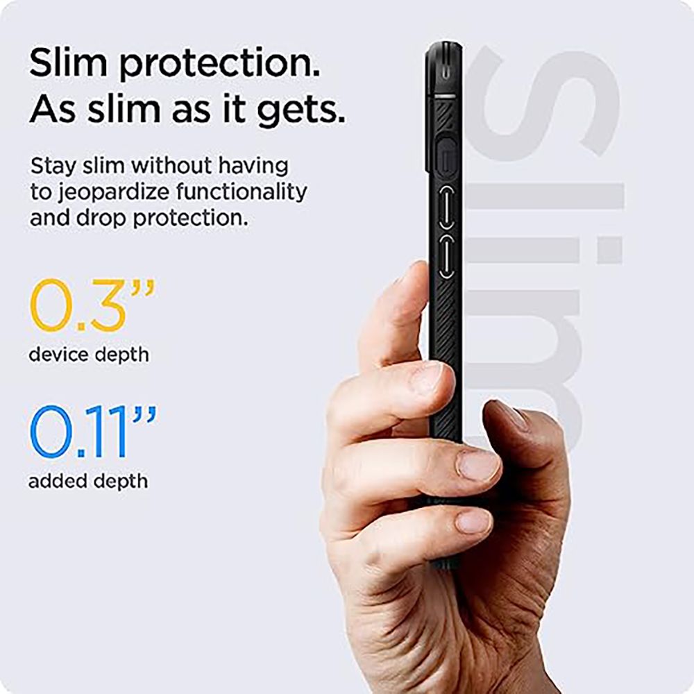 spigen Rugged Armor TPU Back Cover for Apple iPhone 13 Mini (Air Cushion Technology, Matte Black)_7