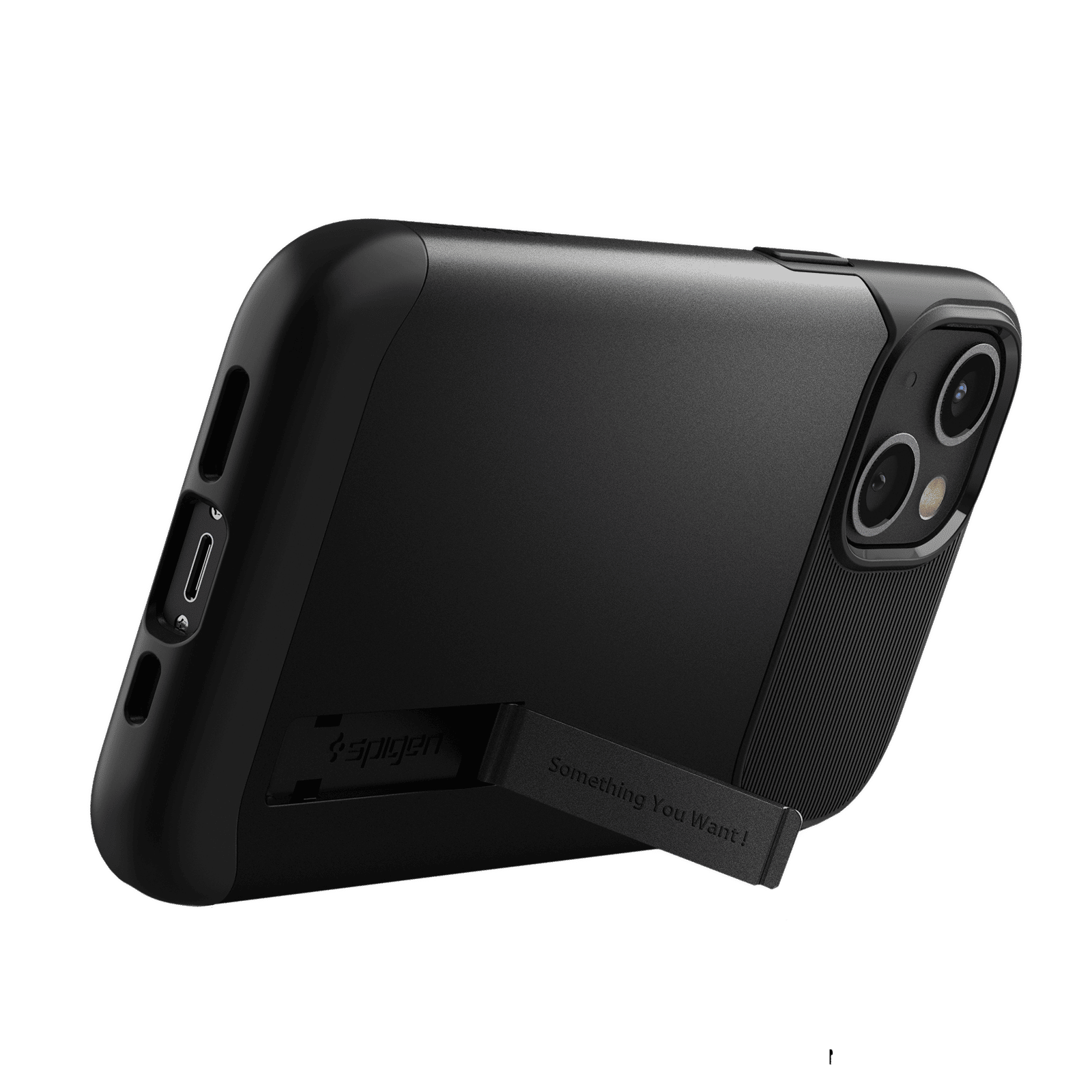 spigen Slim Armor TPU & Polycarbonate Back Cover for Apple iPhone 13 Mini (Wireless Charging Compatible, Black) spigen Slim Armor TPU & Polycarbonate Back Cover for Apple iPhone 13 Mini (Wireless Charging Compatible, Black)_3