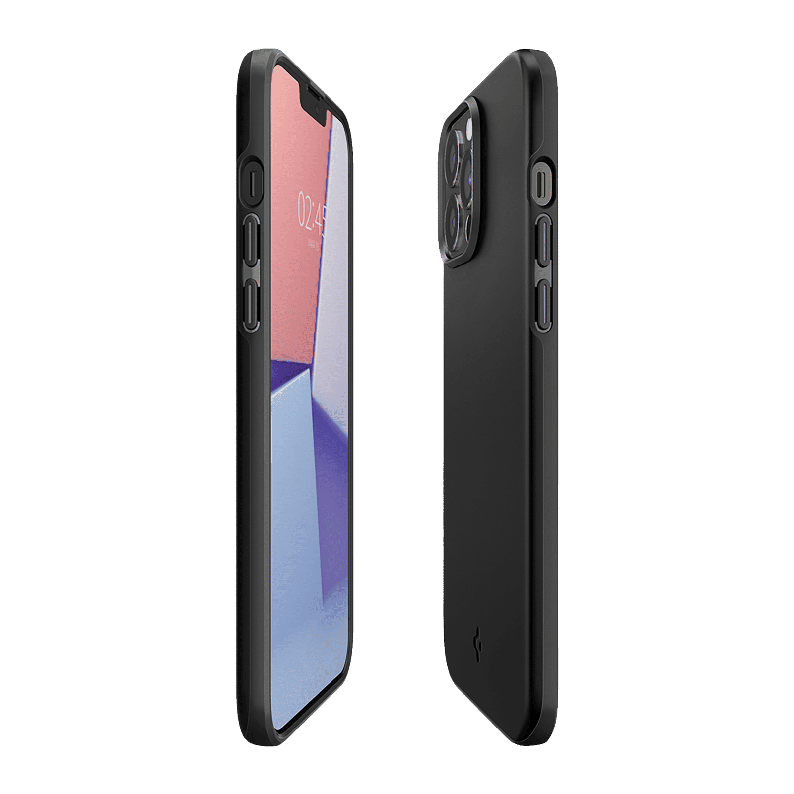 spigen Thin Fit TPU & Polycarbonate Back Cover for Apple iPhone 13 Pro (Wireless Charging Compatible, Black)_12