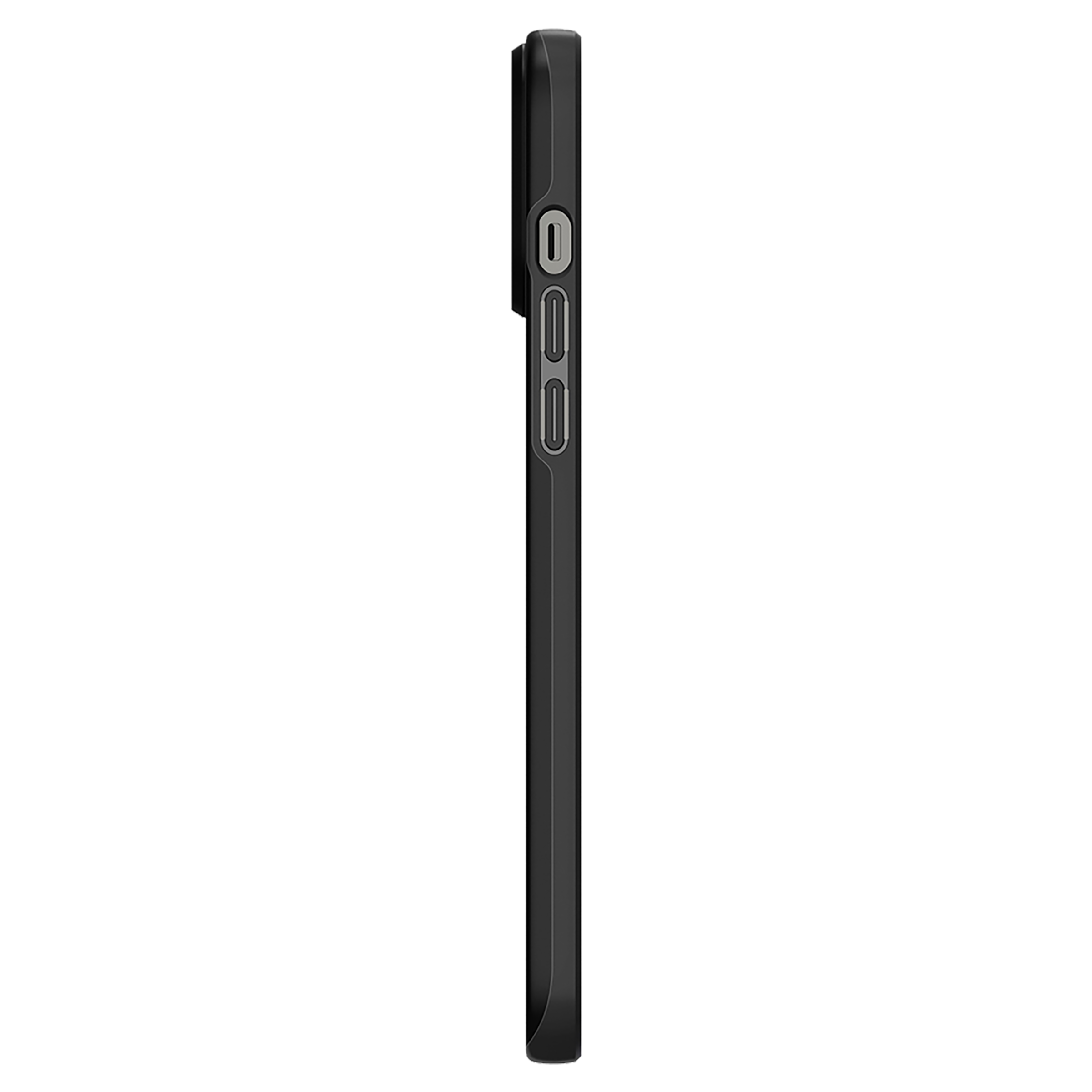 spigen Thin Fit TPU & Polycarbonate Back Cover for Apple iPhone 13 Pro (Wireless Charging Compatible, Black)_3