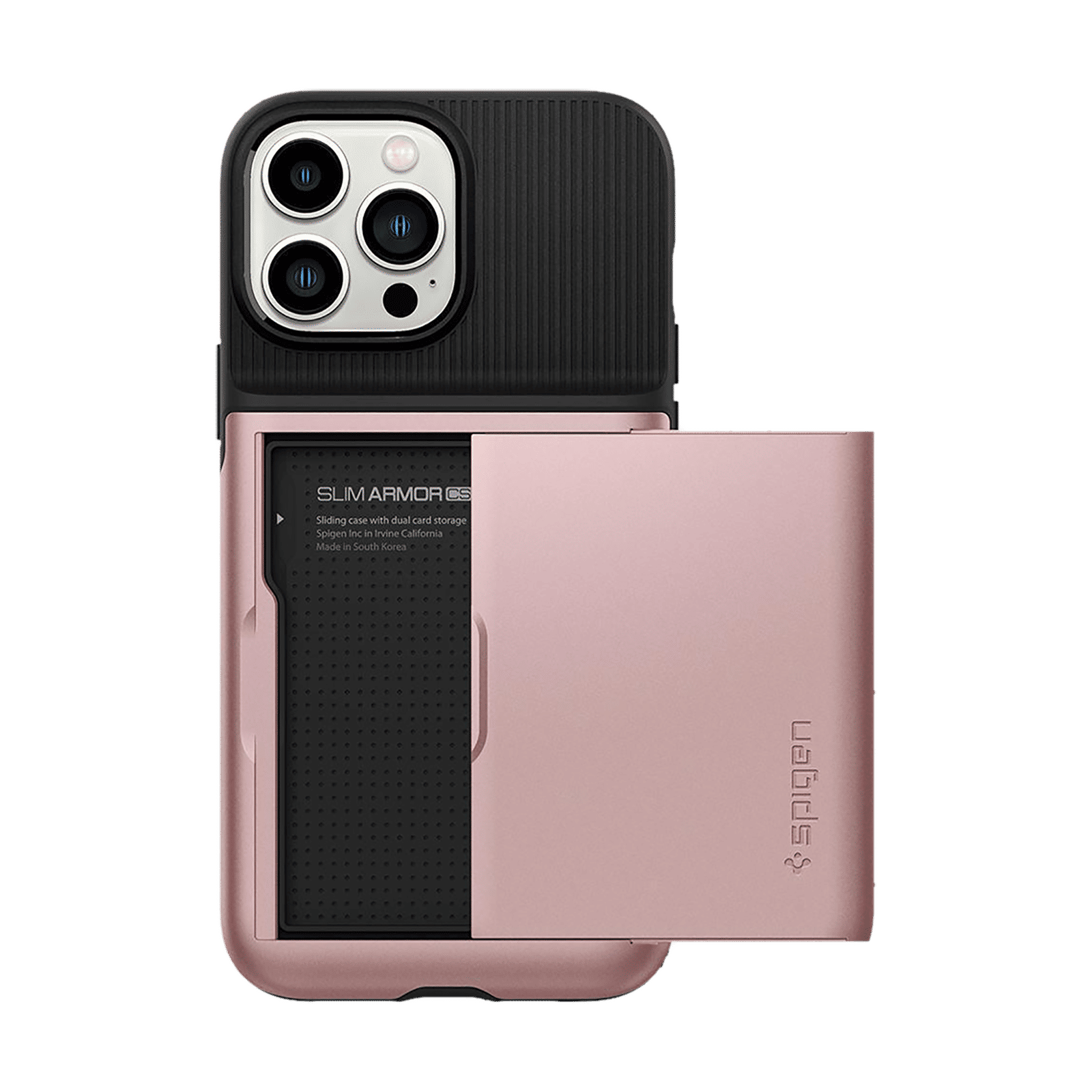 spigen Slim Armor CS TPU & Polycarbonate Back Cover for Apple iPhone 13 Pro Max (Air Cushion Technology, Rose Gold) spigen Slim Armor CS TPU & Polycarbonate Back Cover for Apple iPhone 13 Pro Max (Air Cushion Technology, Rose Gold)_9