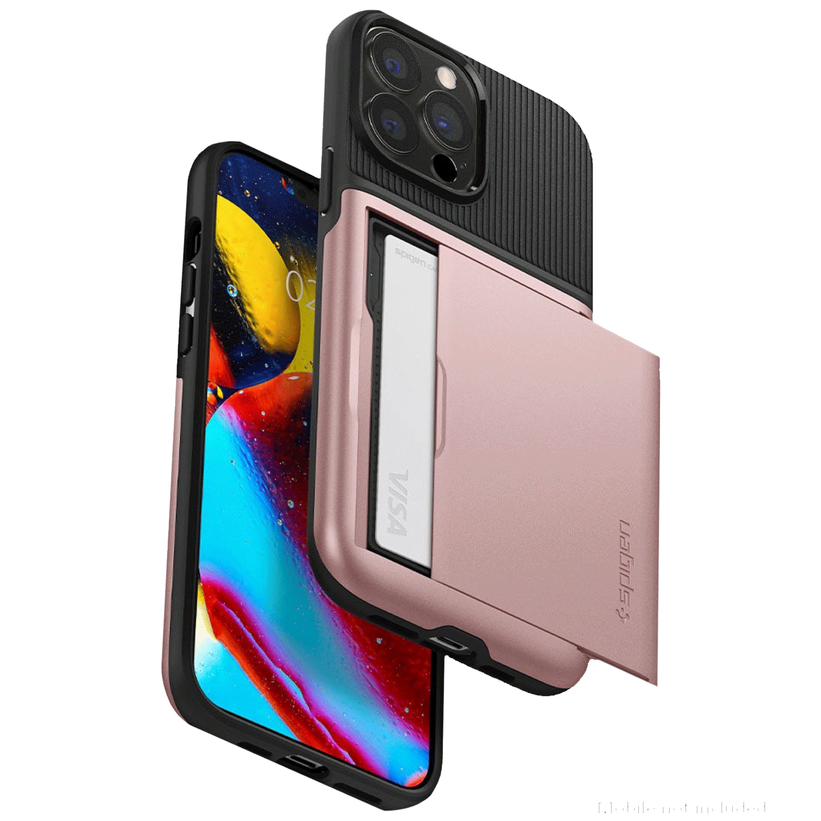 spigen Slim Armor CS TPU & Polycarbonate Back Cover for Apple iPhone 13 Pro Max (Air Cushion Technology, Rose Gold) spigen Slim Armor CS TPU & Polycarbonate Back Cover for Apple iPhone 13 Pro Max (Air Cushion Technology, Rose Gold)_13