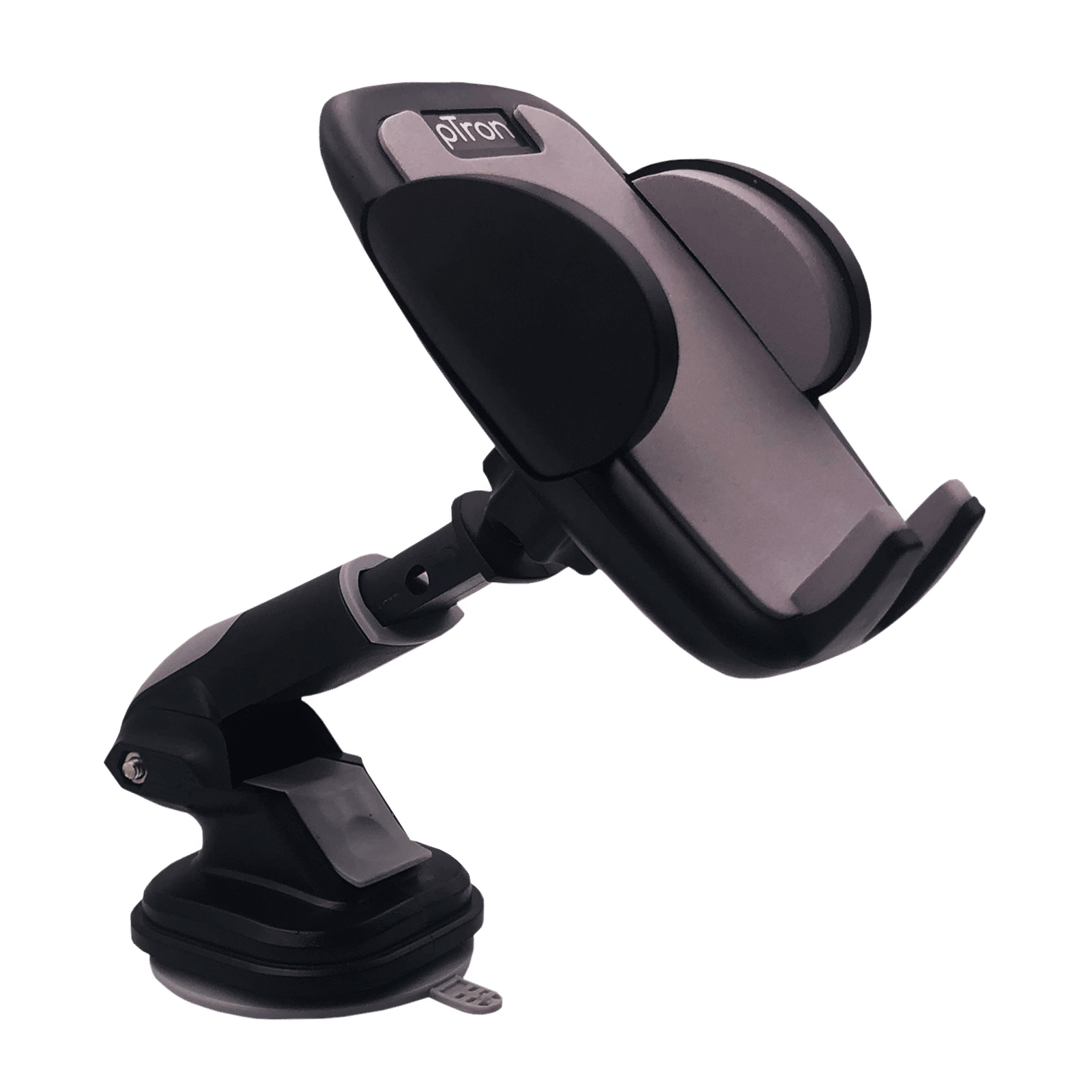 pTron Mount ST4F Adjustable Car Mount Phone Holder for Dashboard & Windshield (Rotating Clamp, Black) pTron Mount ST4F Adjustable Car Mount Phone Holder for Dashboard & Windshield (Rotating Clamp, Black)_1