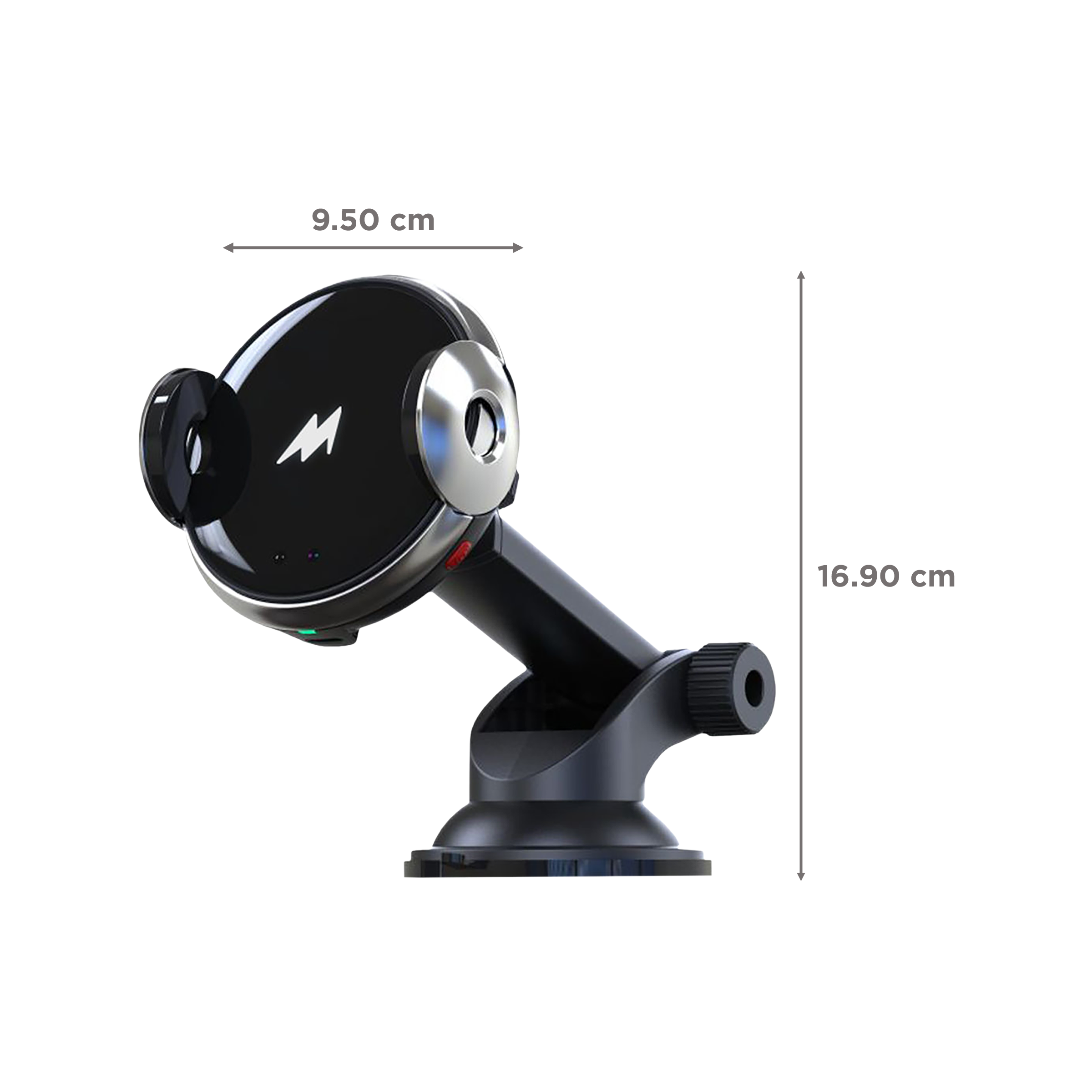 macmerise Autobot Pro Car Mount For Mobiles (360 Degree Rotation, Black)_2