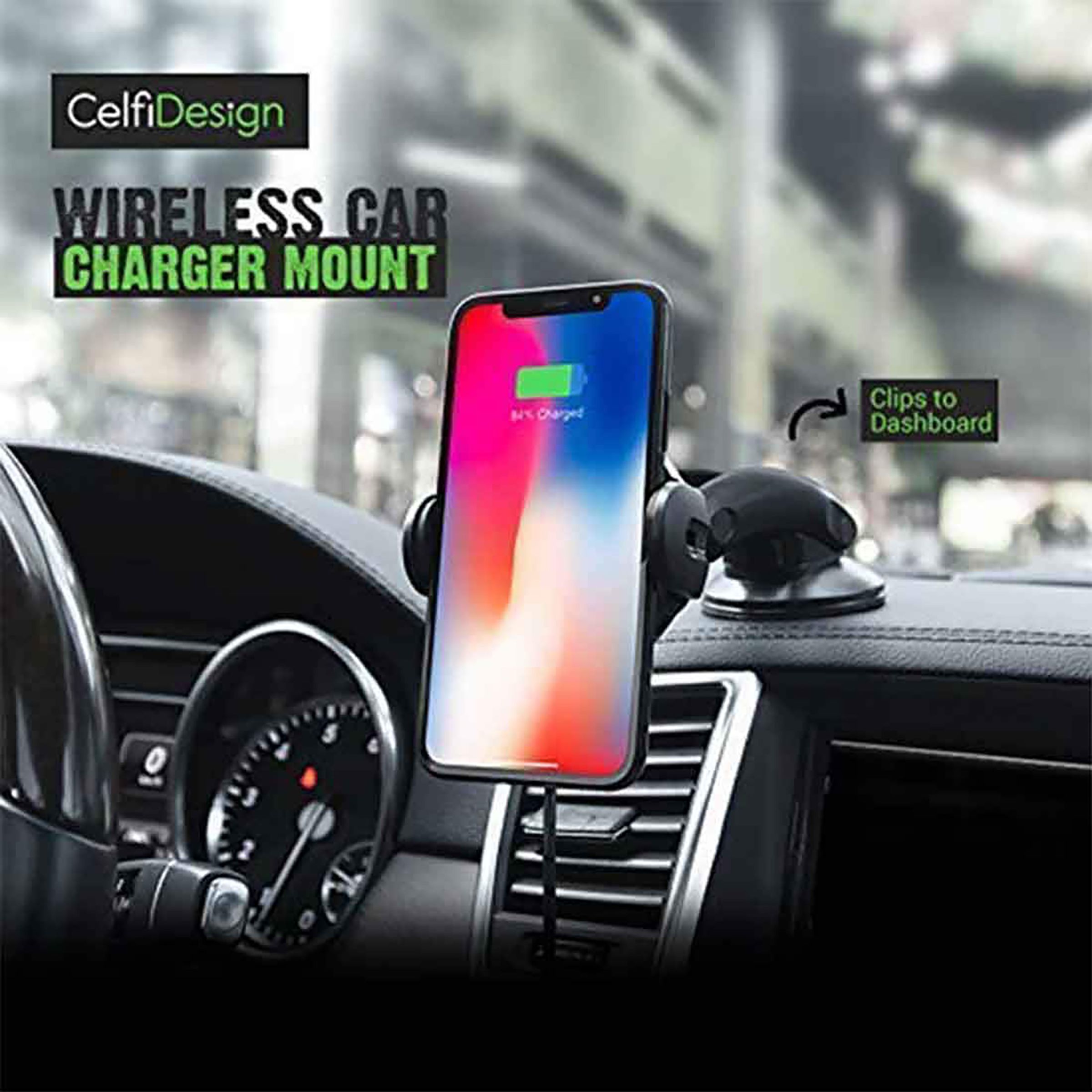 macmerise Autobot Pro Car Mount For Mobiles (360 Degree Rotation, Black)_5