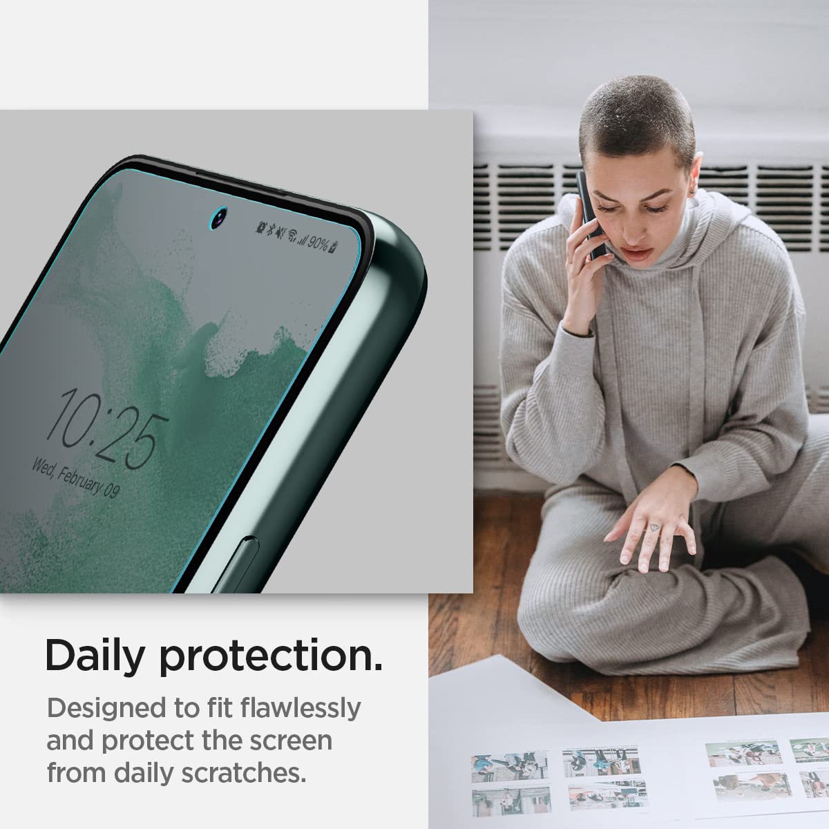 spigen Neo Flex Solid Screen Protector for SAMSUNG Galaxy S22 Plus (Self Healing Technology) spigen Neo Flex Solid Screen Protector for SAMSUNG Galaxy S22 Plus (Self Healing Technology)_5
