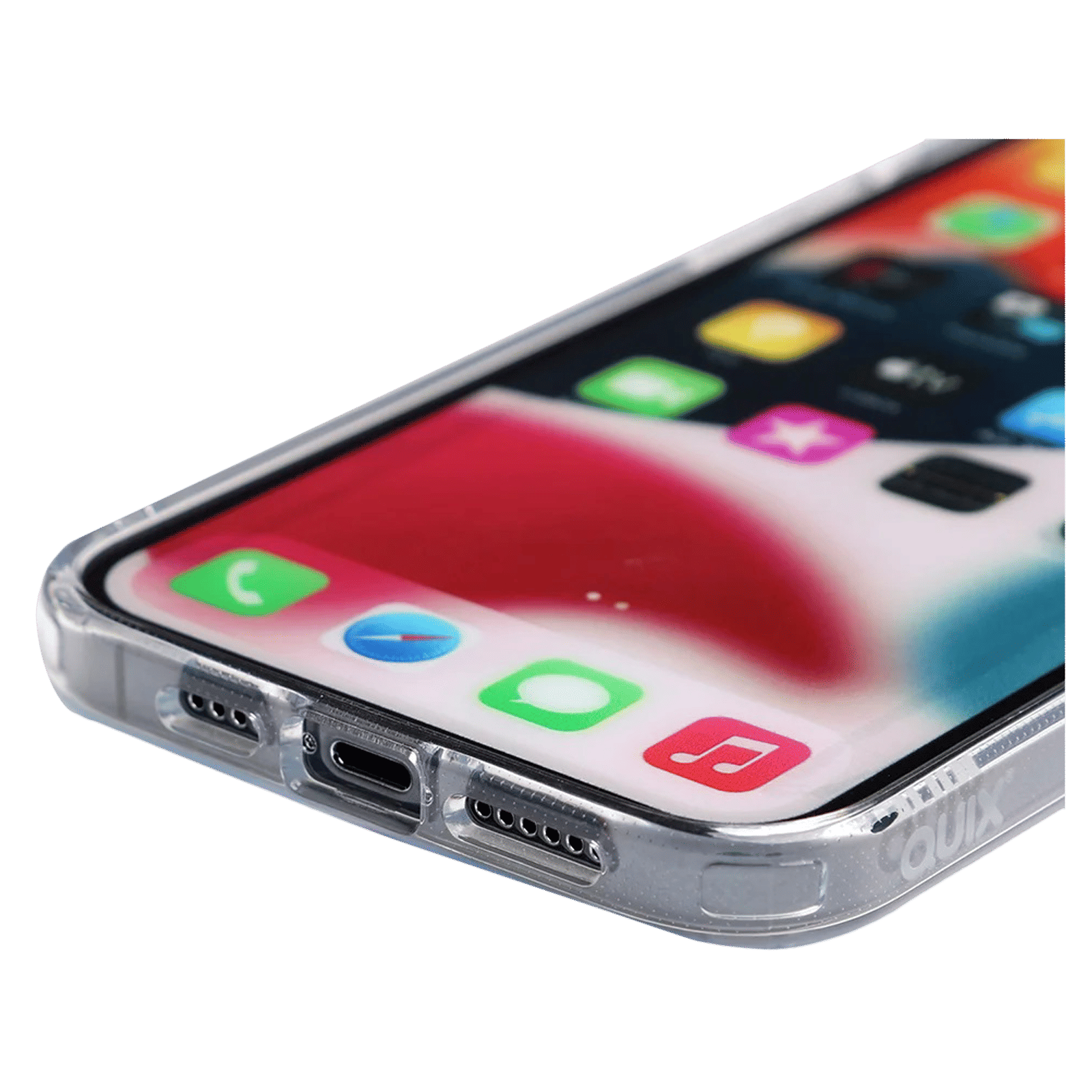 Quix TPU Back Cover for Apple iPhone 13 mini (Wireless Charging Support, Crystal Clear) Quix TPU Back Cover for Apple iPhone 13 mini (Wireless Charging Support, Crystal Clear)_3