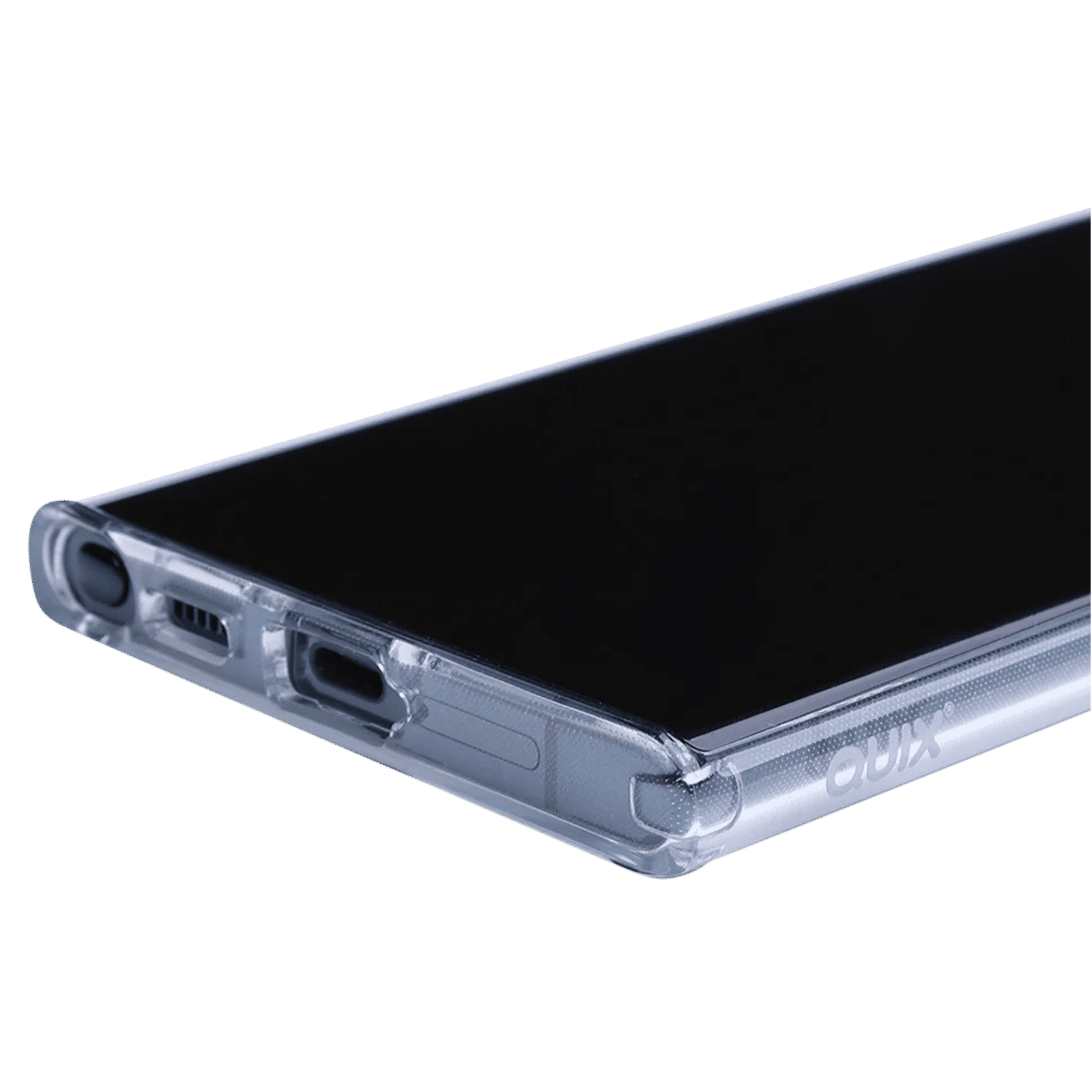 Quix TPU Back Cover for SAMSUNG Galaxy S22 Ultra (Wireless Charging Support, Crystal Clear)_4