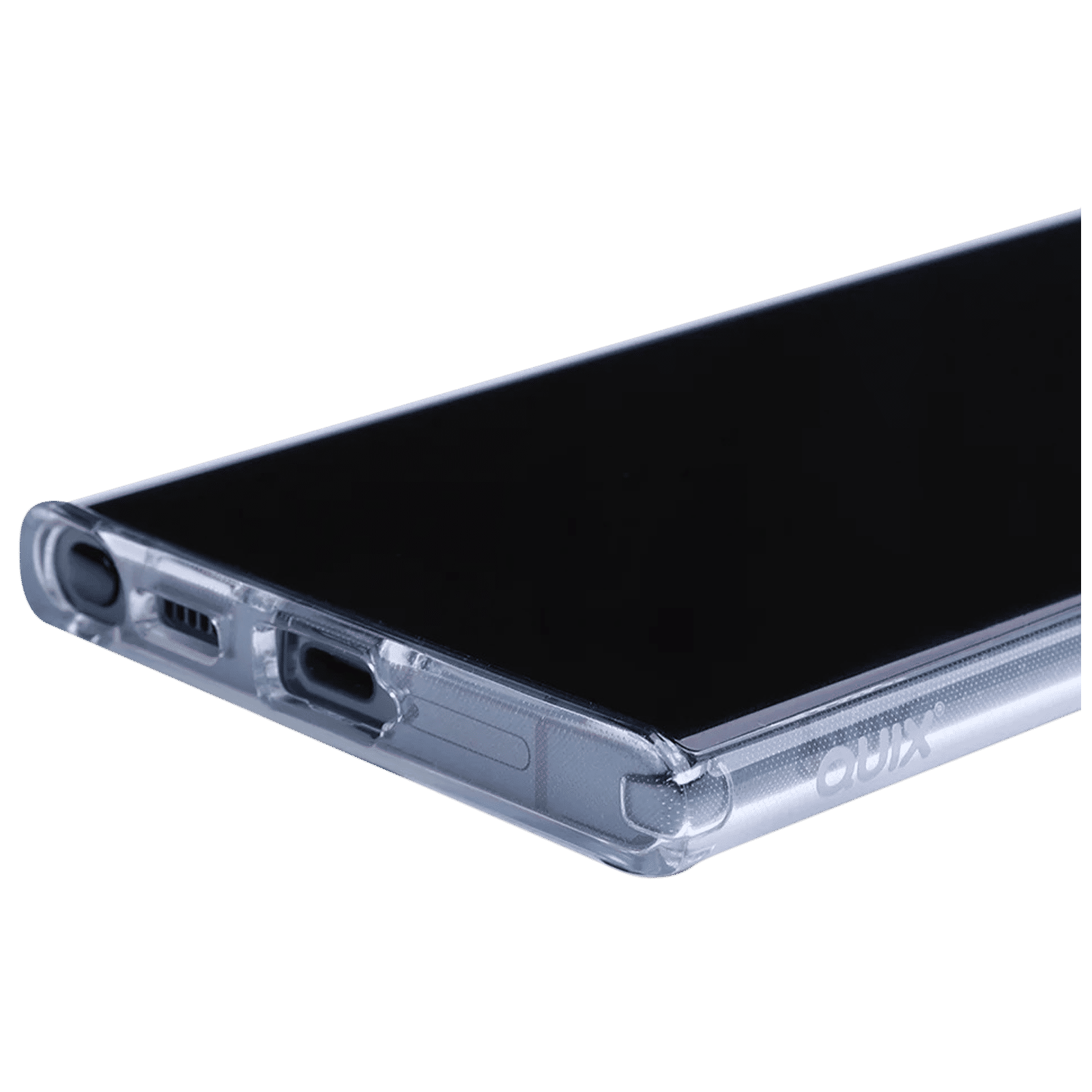 Quix TPU Back Cover for SAMSUNG Galaxy S21 Plus (Wireless Charging Support, Crystal Clear)_4