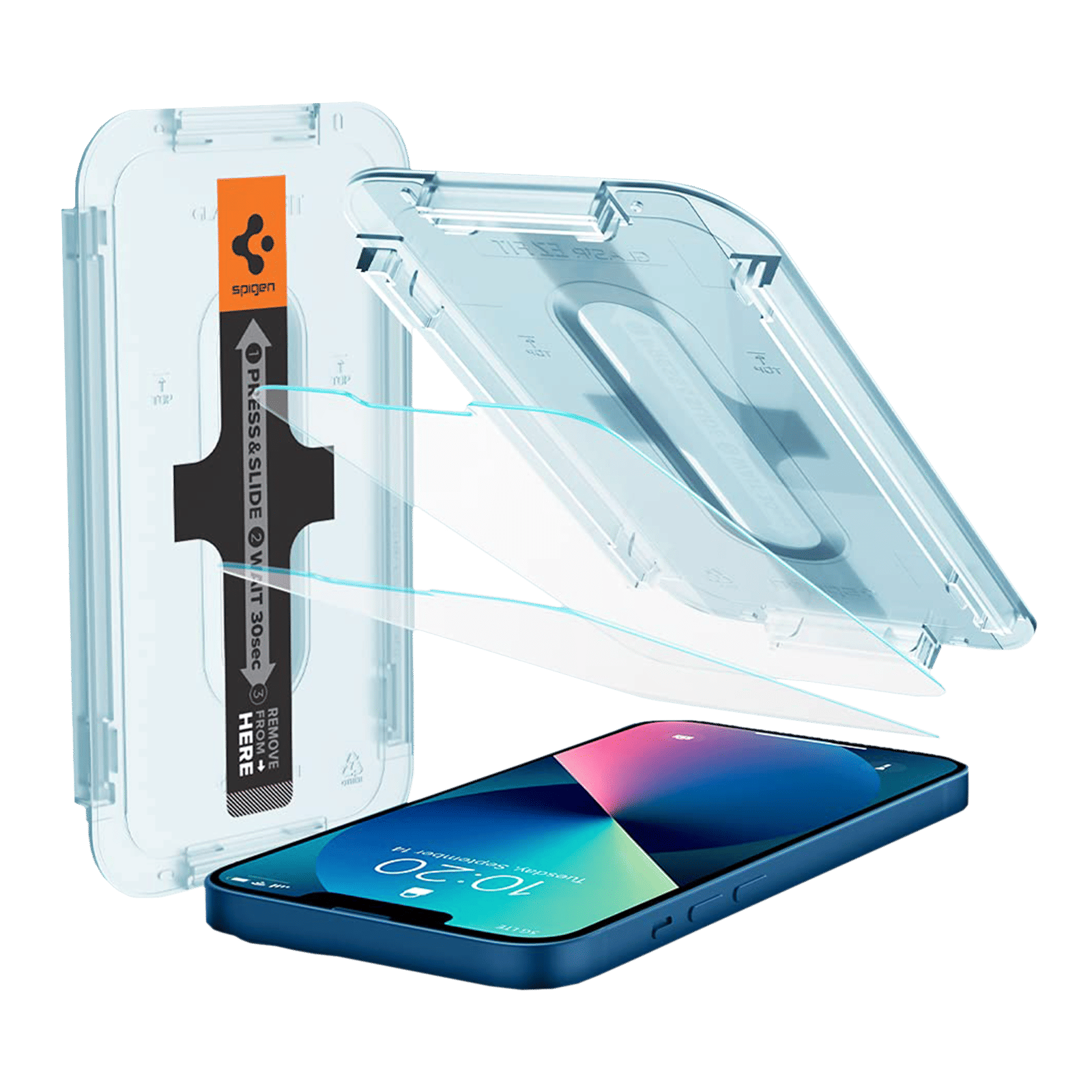 spigen GLAS.tR EZ Fit Screen Protector for Apple iPhone 13, 13 Mini, 13 Pro Max (Fingerprint Resistant) spigen GLAS.tR EZ Fit Screen Protector for Apple iPhone 13, 13 Mini, 13 Pro Max (Fingerprint Resistant)_11