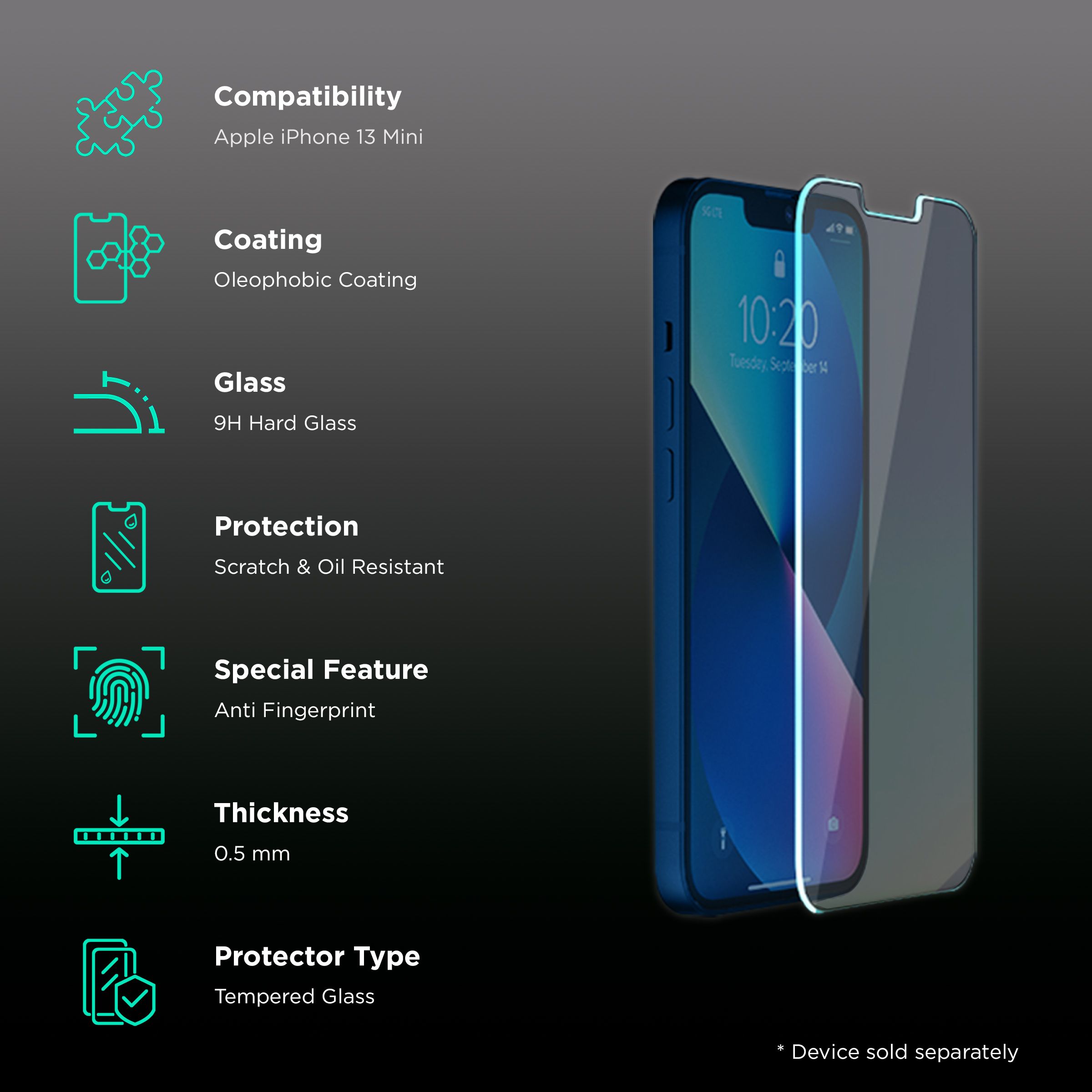 spigen GLAS.tR EZ Fit Screen Protector for Apple iPhone 13, 13 Mini, 13 Pro Max (Fingerprint Resistant) spigen GLAS.tR EZ Fit Screen Protector for Apple iPhone 13, 13 Mini, 13 Pro Max (Fingerprint Resistant)_3