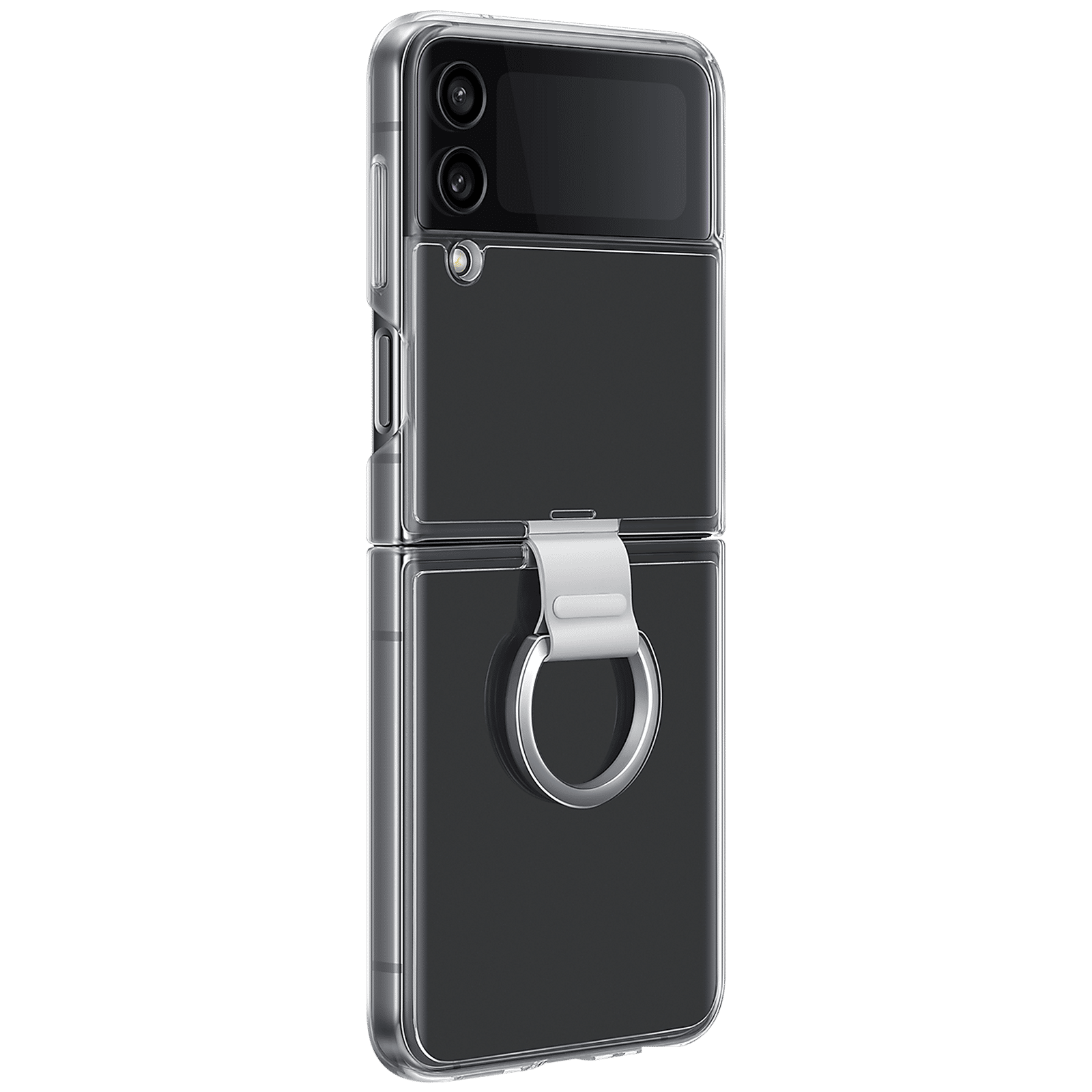 SAMSUNG UL-Certified Recycled Back Cover for SAMSUNG Galaxy Z Flip4 (Backside Ring Attachment, Transparent) SAMSUNG UL-Certified Recycled Back Cover for SAMSUNG Galaxy Z Flip4 (Backside Ring Attachment, Transparent)_1