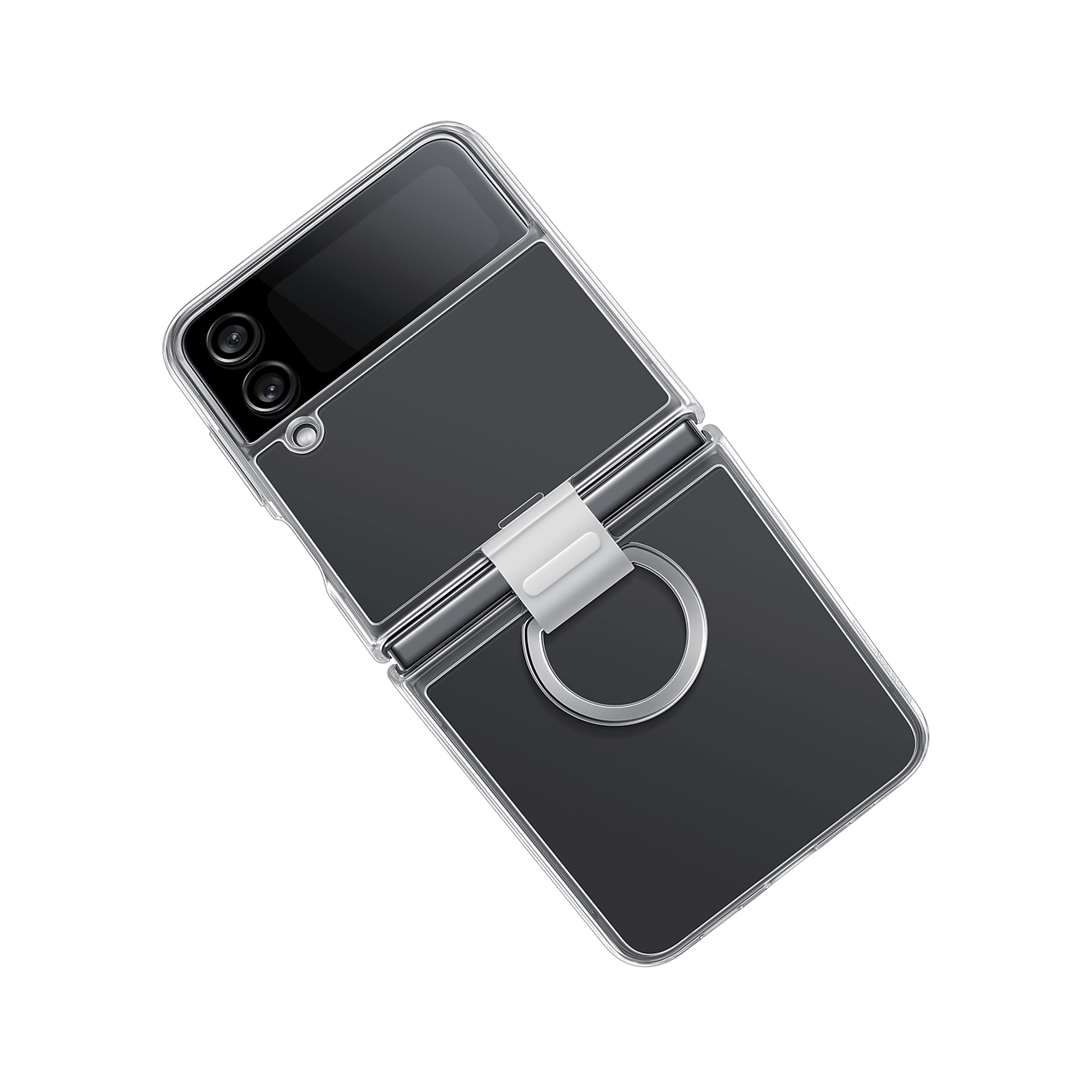 SAMSUNG UL-Certified Recycled Back Cover for SAMSUNG Galaxy Z Flip4 (Backside Ring Attachment, Transparent) SAMSUNG UL-Certified Recycled Back Cover for SAMSUNG Galaxy Z Flip4 (Backside Ring Attachment, Transparent)_3