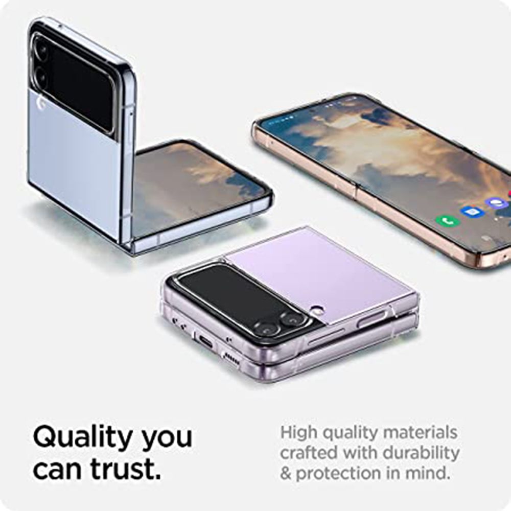 spigen AIRSKIN Polycarbonate Back Case for SAMSUNG Galaxy Z Flip 4 (Wireless Charging Compatible, Crystal Clear) spigen AIRSKIN Polycarbonate Back Case for SAMSUNG Galaxy Z Flip 4 (Wireless Charging Compatible, Crystal Clear)_8