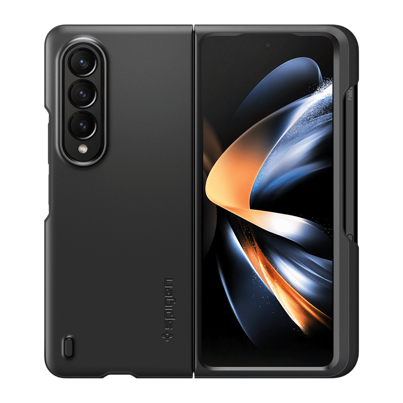 spigen Thin Fit Pro TPU & Polycarbonate Back Case for SAMSUNG Galaxy Z Fold 4 (Wireless Charging Compatible, Black) spigen Thin Fit Pro TPU & Polycarbonate Back Case for SAMSUNG Galaxy Z Fold 4 (Wireless Charging Compatible, Black)_1