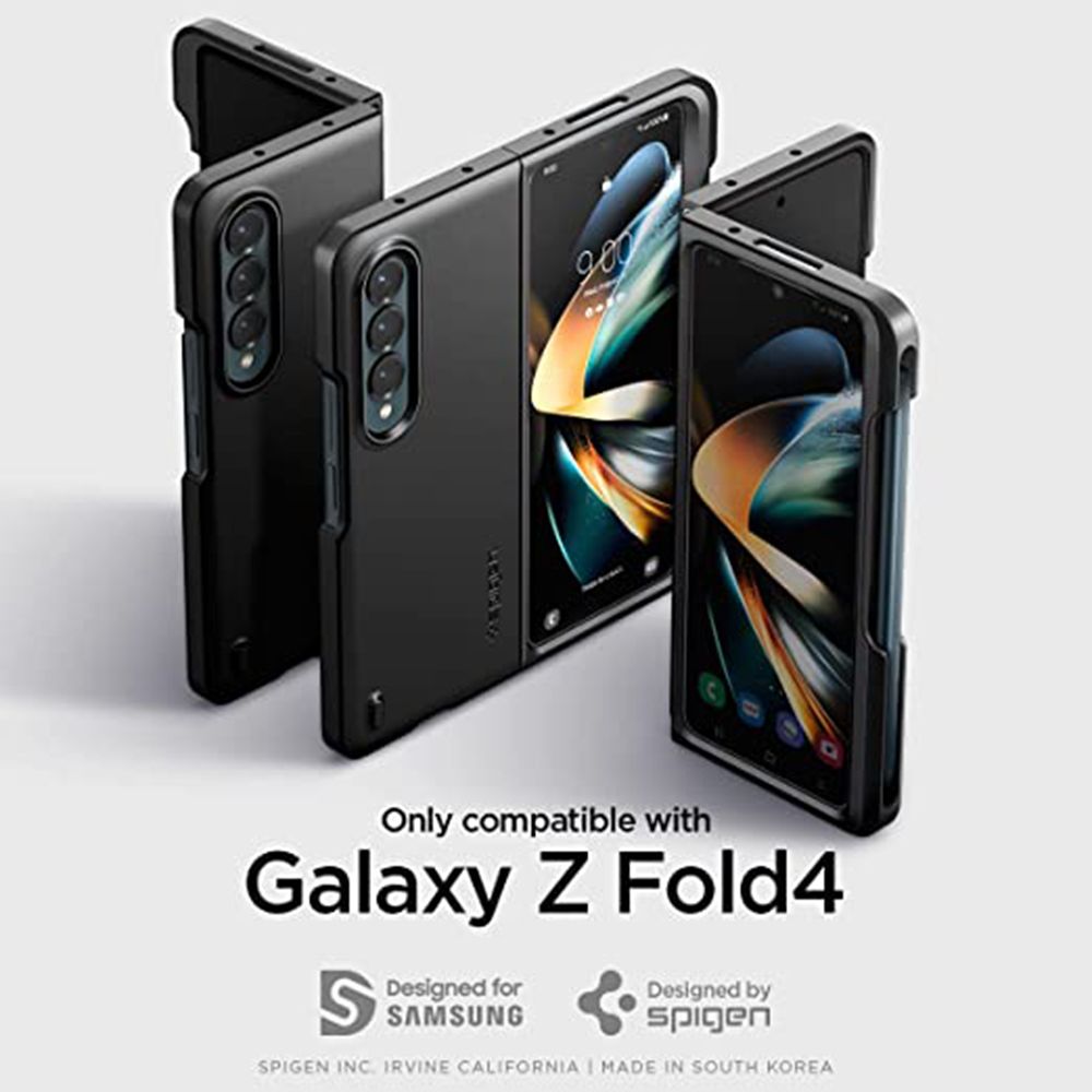 spigen Thin Fit Pro TPU & Polycarbonate Back Case for SAMSUNG Galaxy Z Fold 4 (Wireless Charging Compatible, Black) spigen Thin Fit Pro TPU & Polycarbonate Back Case for SAMSUNG Galaxy Z Fold 4 (Wireless Charging Compatible, Black)_13