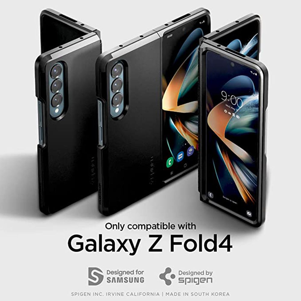 spigen Tough Armor TPU & Polycarbonate Back Case for SAMSUNG Galaxy Z Fold 4 (Wireless Charging Compatible, Black) spigen Tough Armor TPU & Polycarbonate Back Case for SAMSUNG Galaxy Z Fold 4 (Wireless Charging Compatible, Black)_10