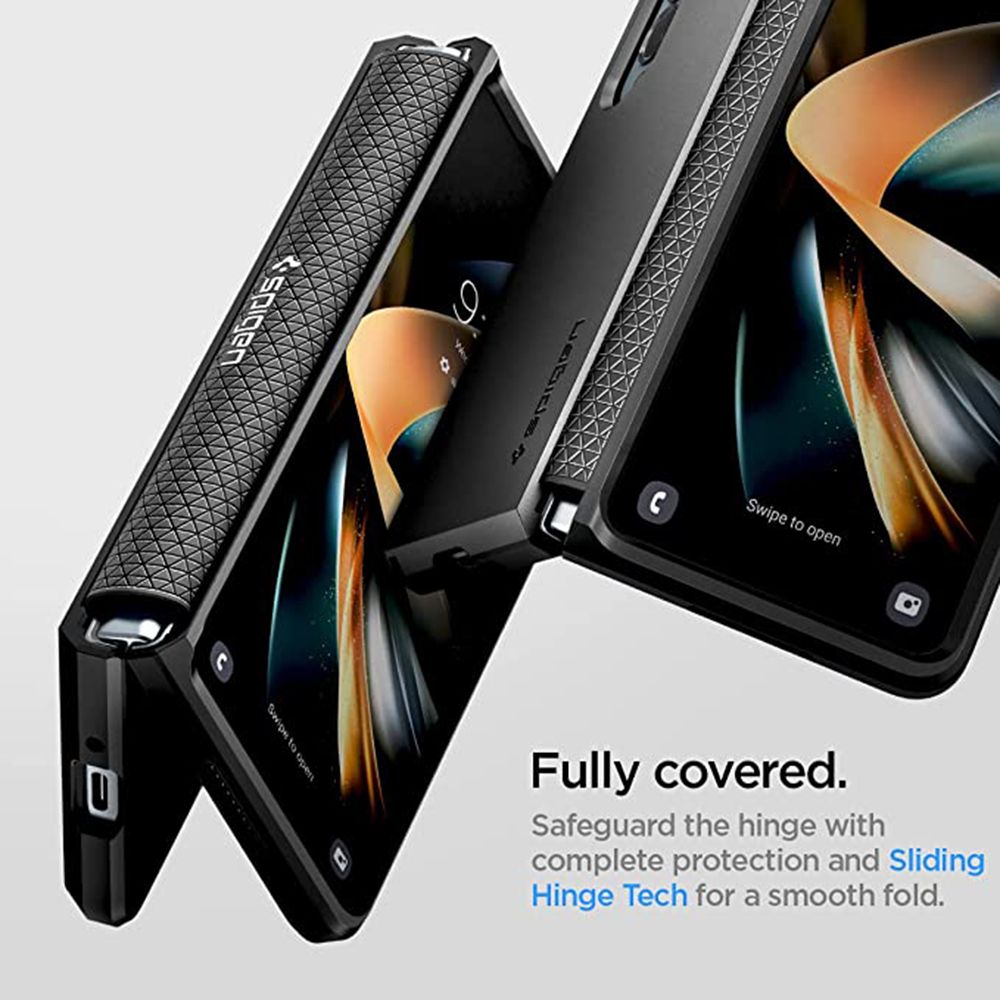 spigen Tough Armor TPU & Polycarbonate Back Case for SAMSUNG Galaxy Z Fold 4 (Wireless Charging Compatible, Black) spigen Tough Armor TPU & Polycarbonate Back Case for SAMSUNG Galaxy Z Fold 4 (Wireless Charging Compatible, Black)_11