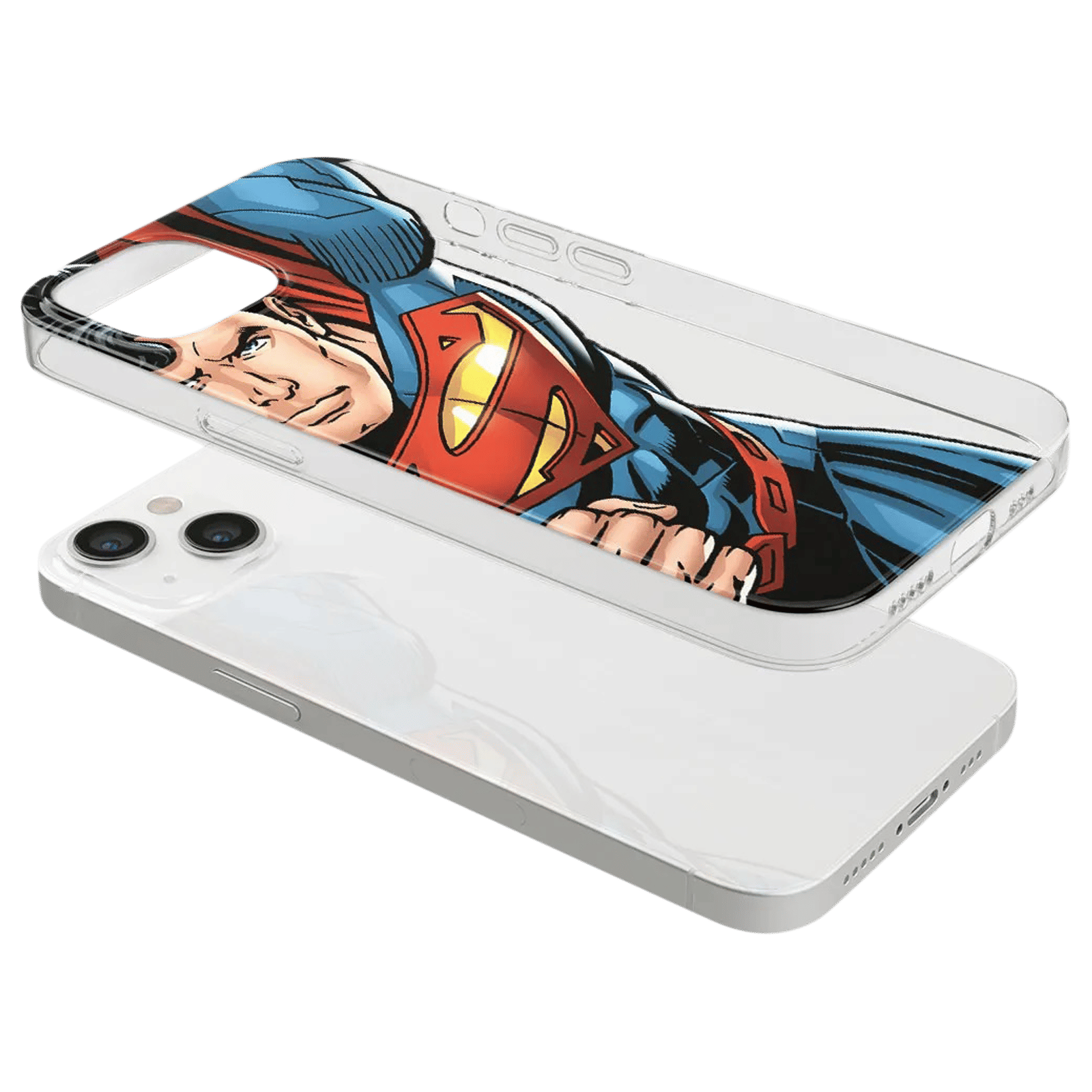 macmerise Speed It Like Superman Back Cover for Apple iPhone 14 (Wireless Charging Support, Multi Color)_6