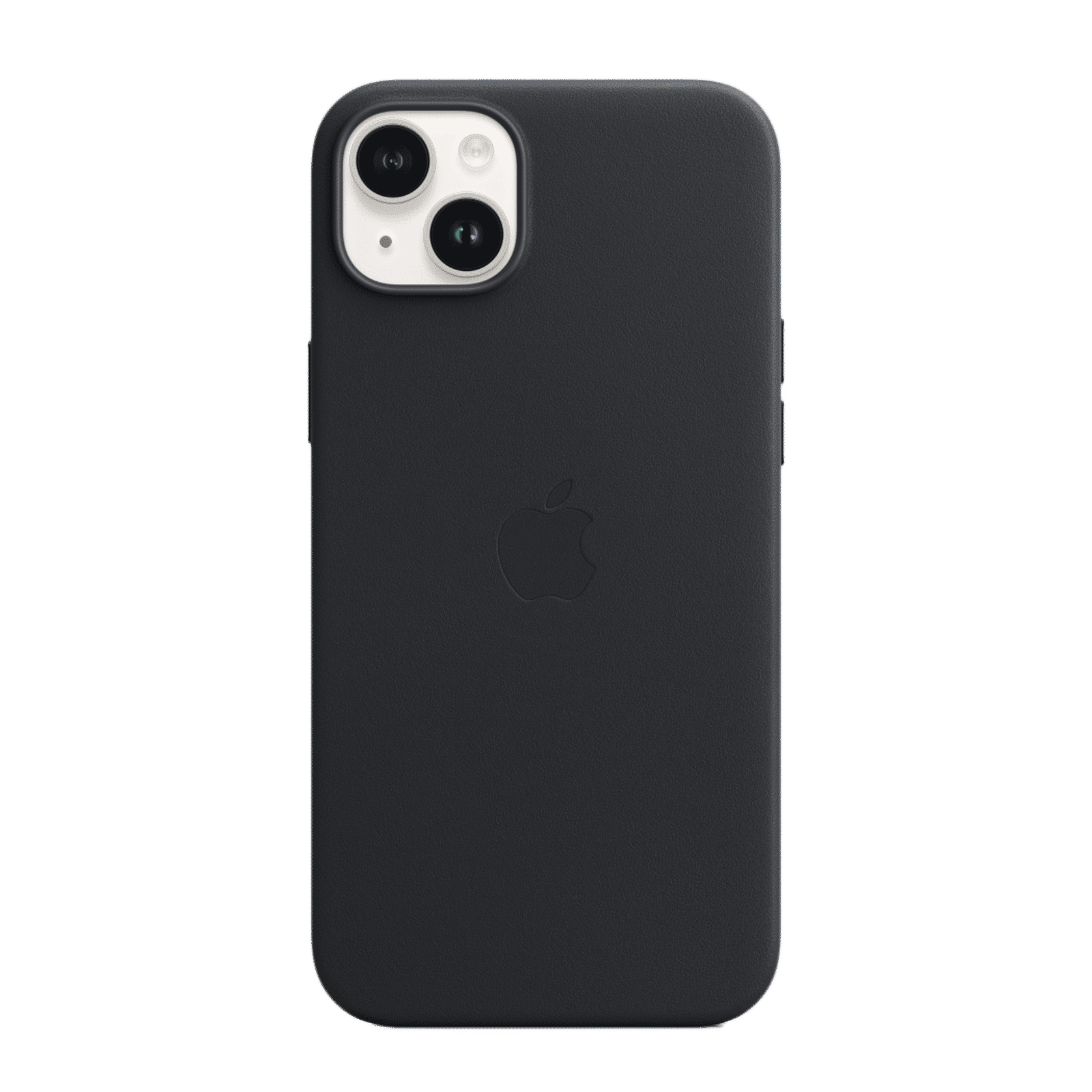 Apple Soft Leather Back Cover for Apple iPhone 14 Plus (MagSafe Charging Support, Midnight)_1