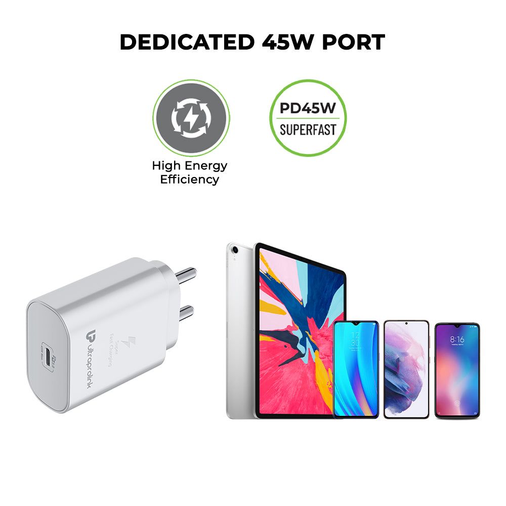 ultraprolink Boost 45W Type C Fast Charger (Type C to Type C, Multi-Layer Protection, White) ultraprolink Boost 45W Type C Fast Charger (Type C to Type C, Multi-Layer Protection, White)_9