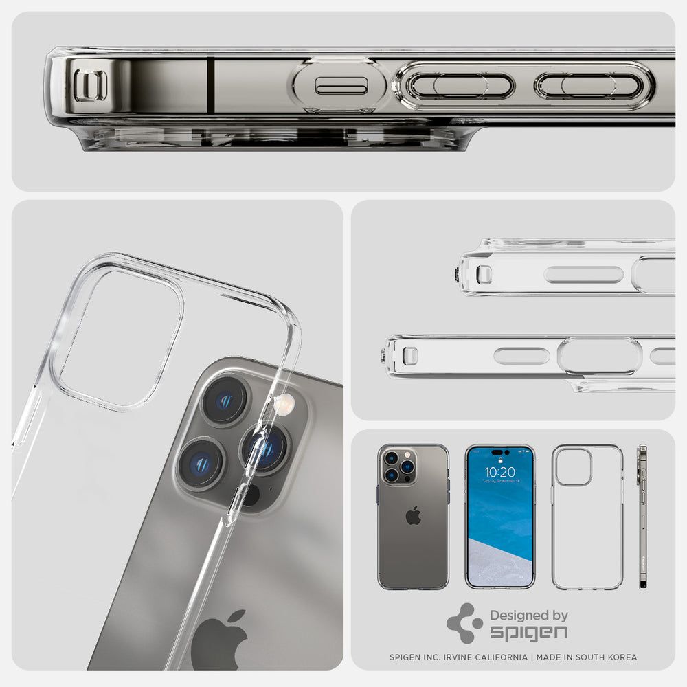 spigen Liquid Crystal TPU Back Case for Apple iPhone 14 Pro Max (Wireless Charging Compatible, Crystal Clear) spigen Liquid Crystal TPU Back Case for Apple iPhone 14 Pro Max (Wireless Charging Compatible, Crystal Clear)_9