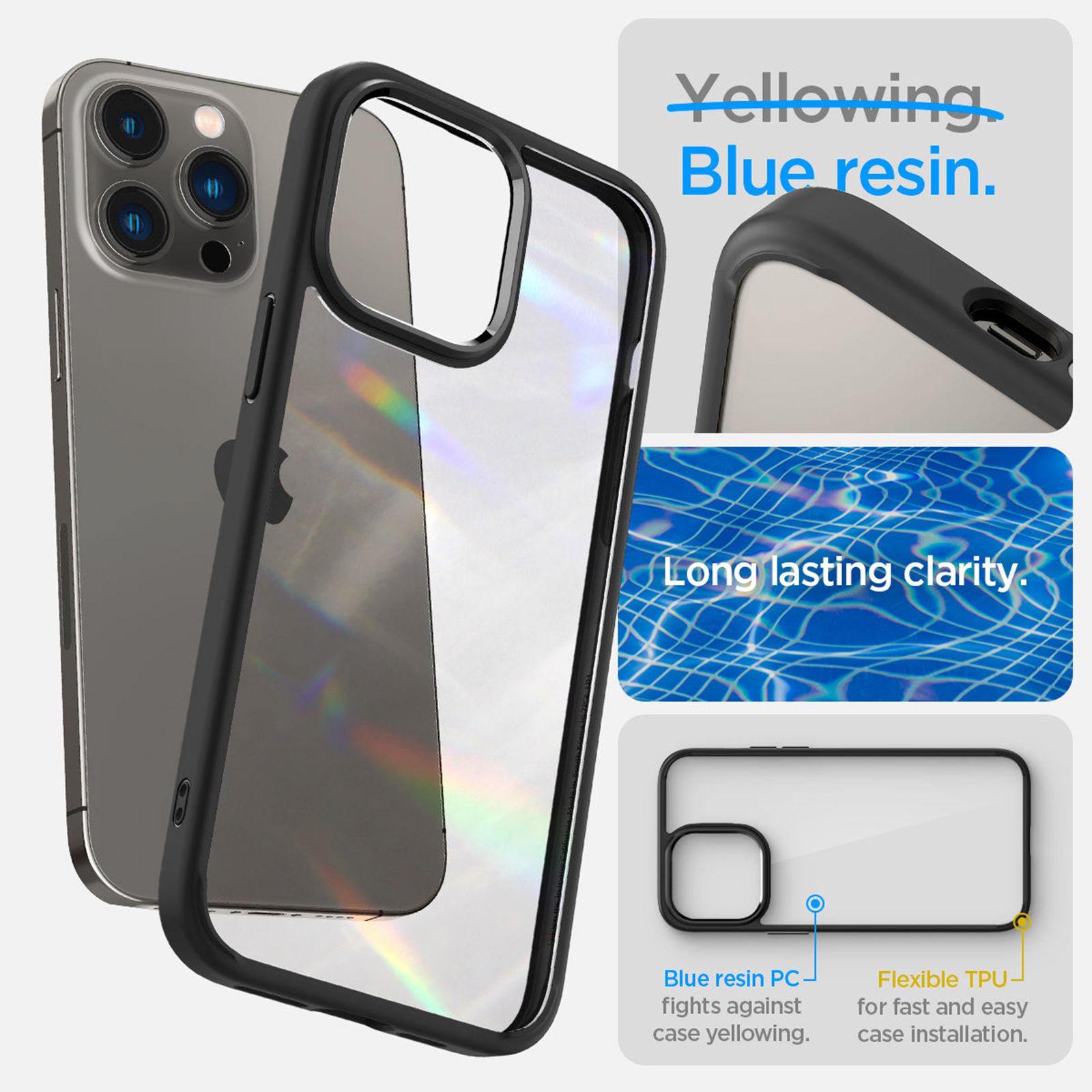 spigen Ultra Hybrid TPU & Polycarbonate Back Case for Apple iPhone 14 Pro Max (Wireless Charging Compatible, Matte Black) spigen Ultra Hybrid TPU & Polycarbonate Back Case for Apple iPhone 14 Pro Max (Wireless Charging Compatible, Matte Black)_11