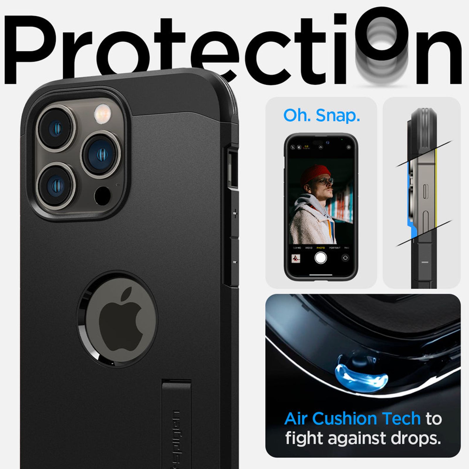spigen Tough Armor MagFit TPU & Polycarbonate Back Case for Apple iPhone 14 Pro Max (Wireless Charging Compatible, Black) spigen Tough Armor MagFit TPU & Polycarbonate Back Case for Apple iPhone 14 Pro Max (Wireless Charging Compatible, Black)_17