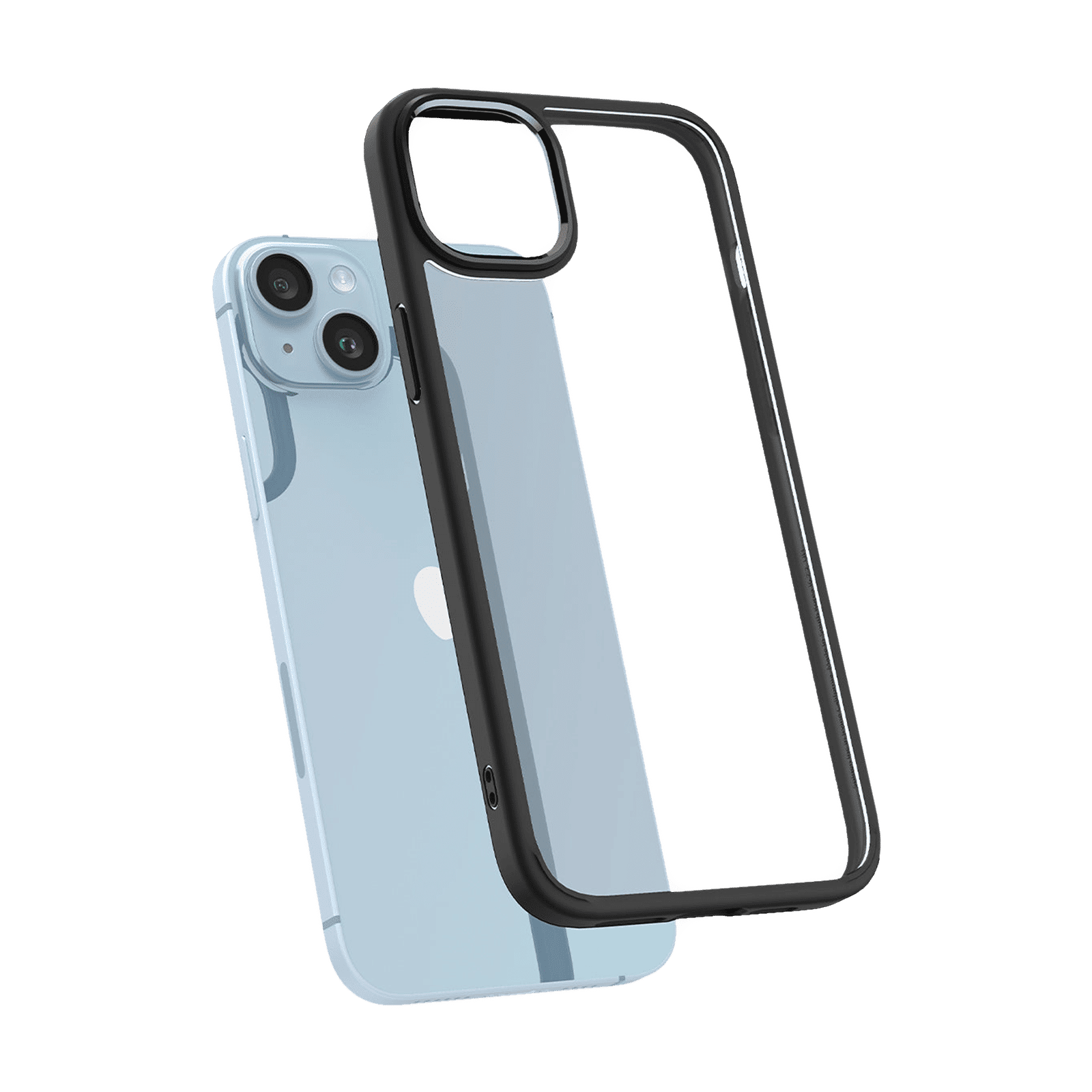 spigen Ultra Hybrid TPU & Polycarbonate Back Case for Apple iPhone 14 Plus (Wireless Charging Compatible, Matte Black)_8