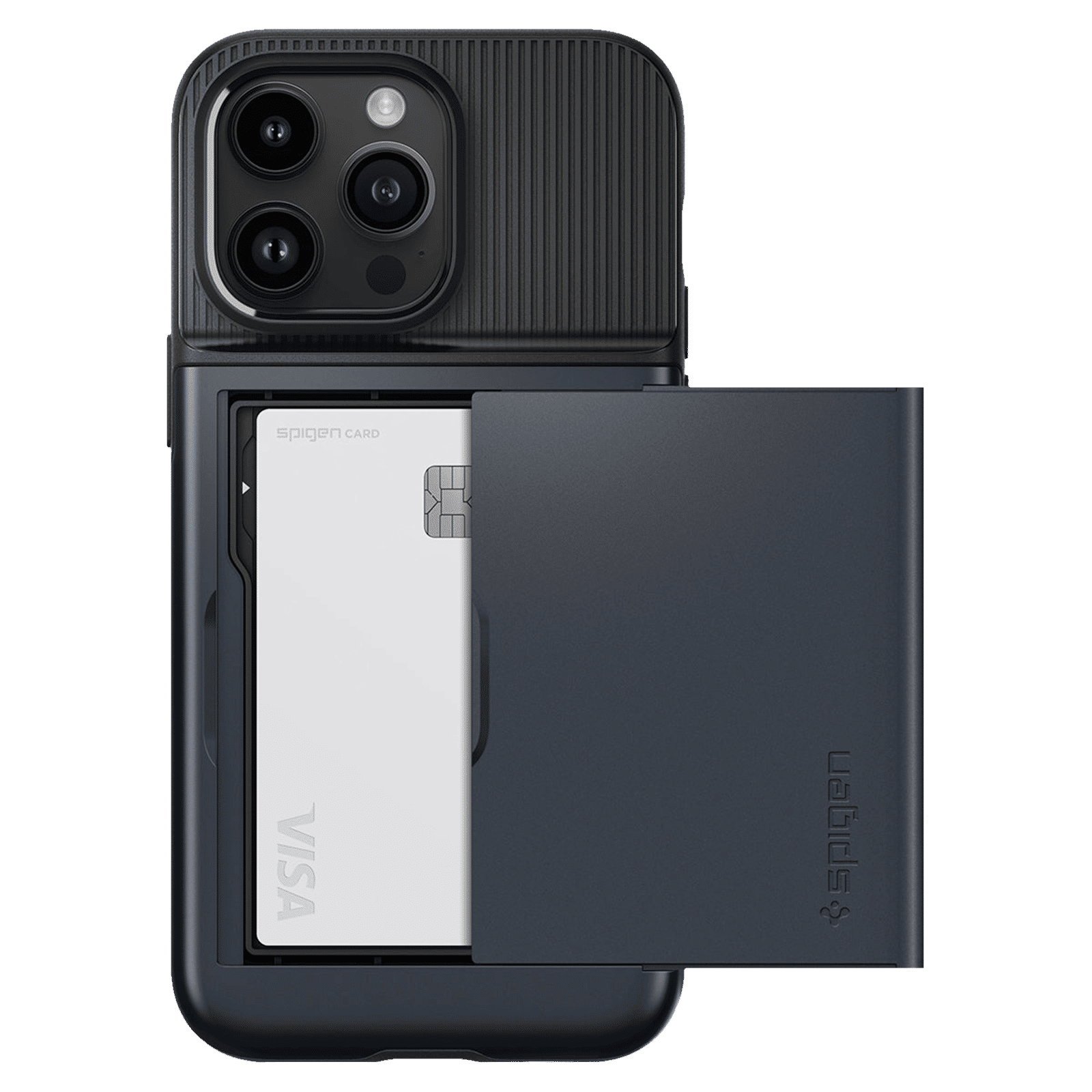 spigen Slim Armor CS TPU & Polycarbonate Back Case for Apple iPhone 14 Pro (Air Cushion Technology, Metal Slate) spigen Slim Armor CS TPU & Polycarbonate Back Case for Apple iPhone 14 Pro (Air Cushion Technology, Metal Slate)_17