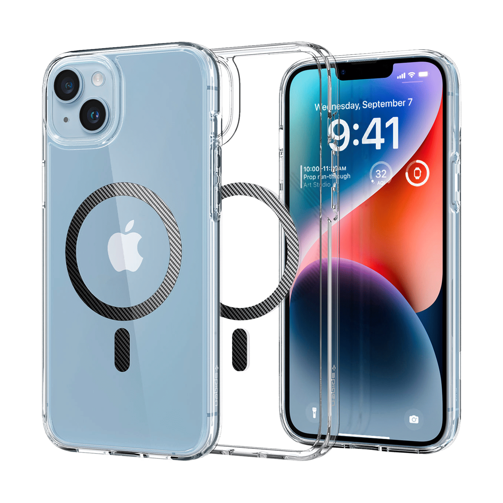 spigen Ultra Hybrid MagFit TPU & Polycarbonate Back Case for Apple iPhone 14 (Wireless Charging Compatible, Clear) spigen Ultra Hybrid MagFit TPU & Polycarbonate Back Case for Apple iPhone 14 (Wireless Charging Compatible, Clear)_1