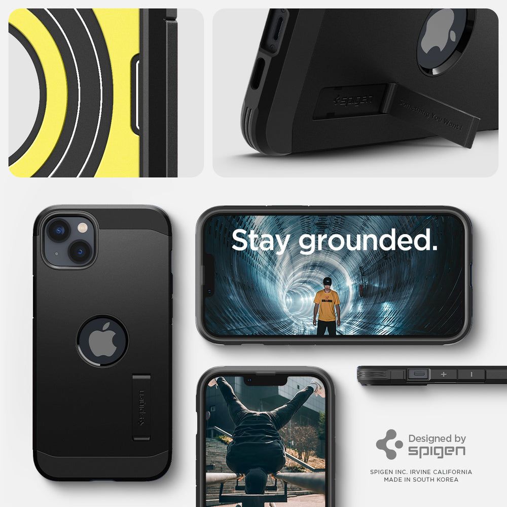 spigen Tough Armor MagFit TPU & Polycarbonate Back Case for Apple iPhone 14 (Wireless Charging Compatible, Black) spigen Tough Armor MagFit TPU & Polycarbonate Back Case for Apple iPhone 14 (Wireless Charging Compatible, Black)_10