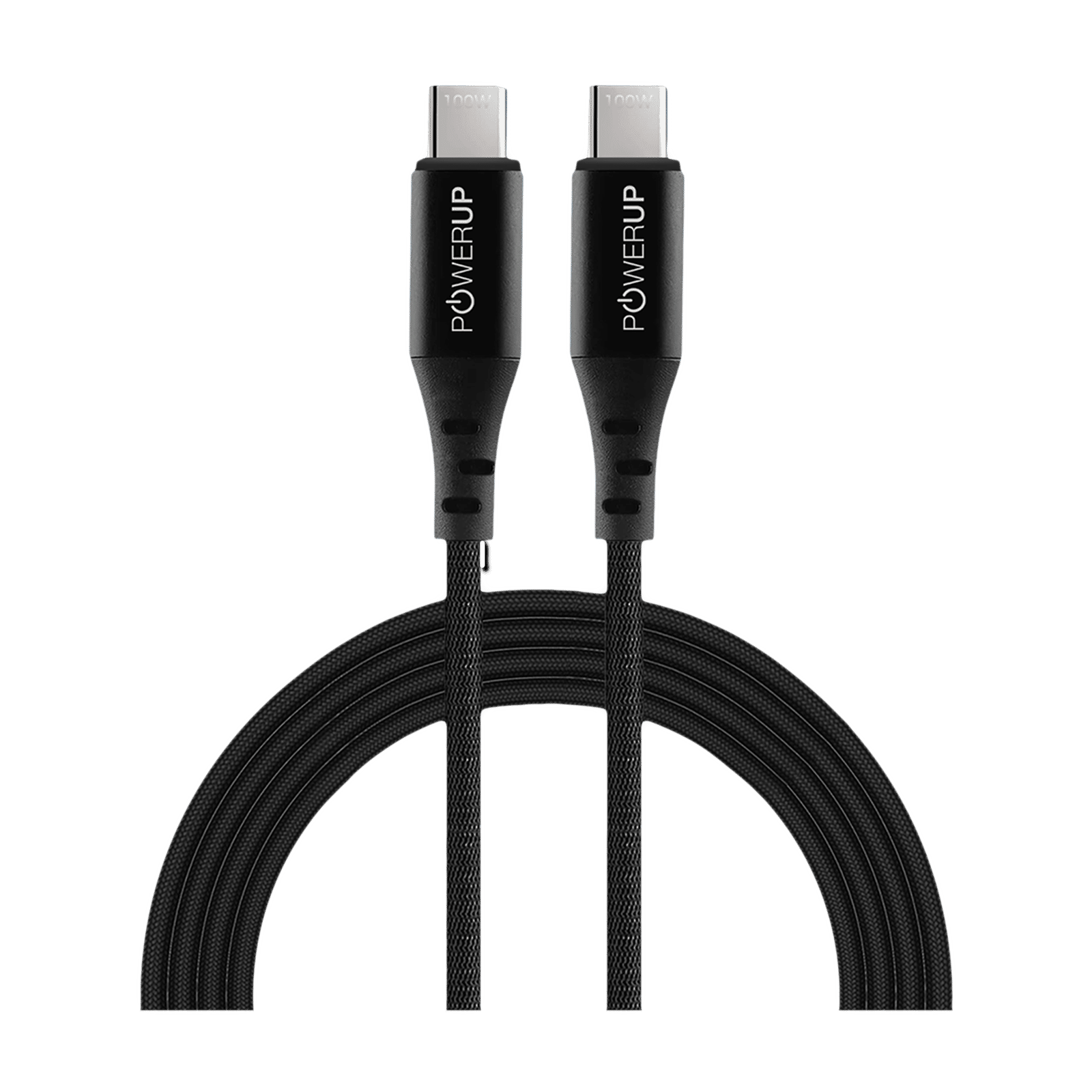 POWERUP Type C to Type C 6.6 Feet (2 M) Cable (Super Fast Power Delivery, Black)_4
