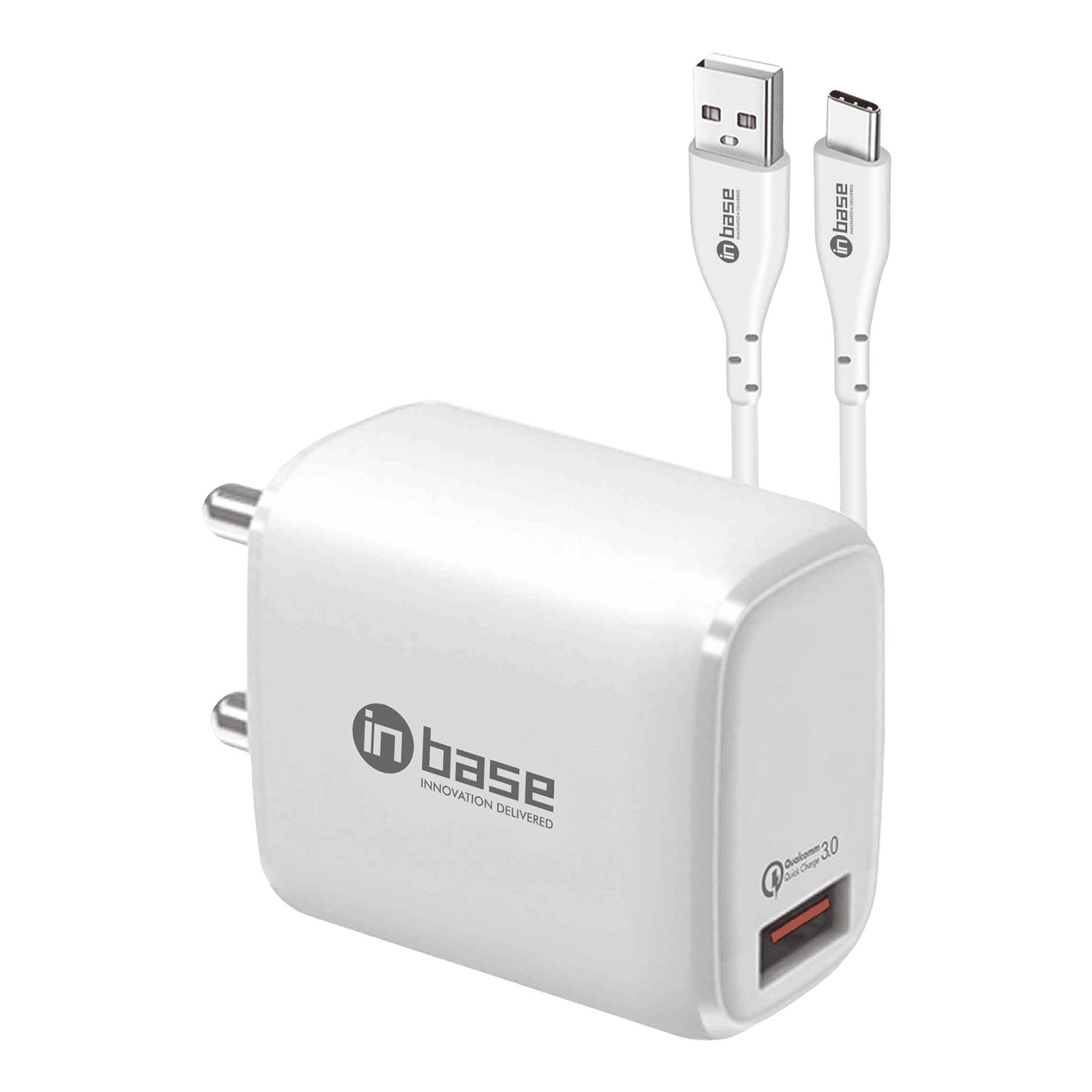 in base Ether Q181 18W Type A Fast Charger (Adapter Only, Over Current Protection, White)_1
