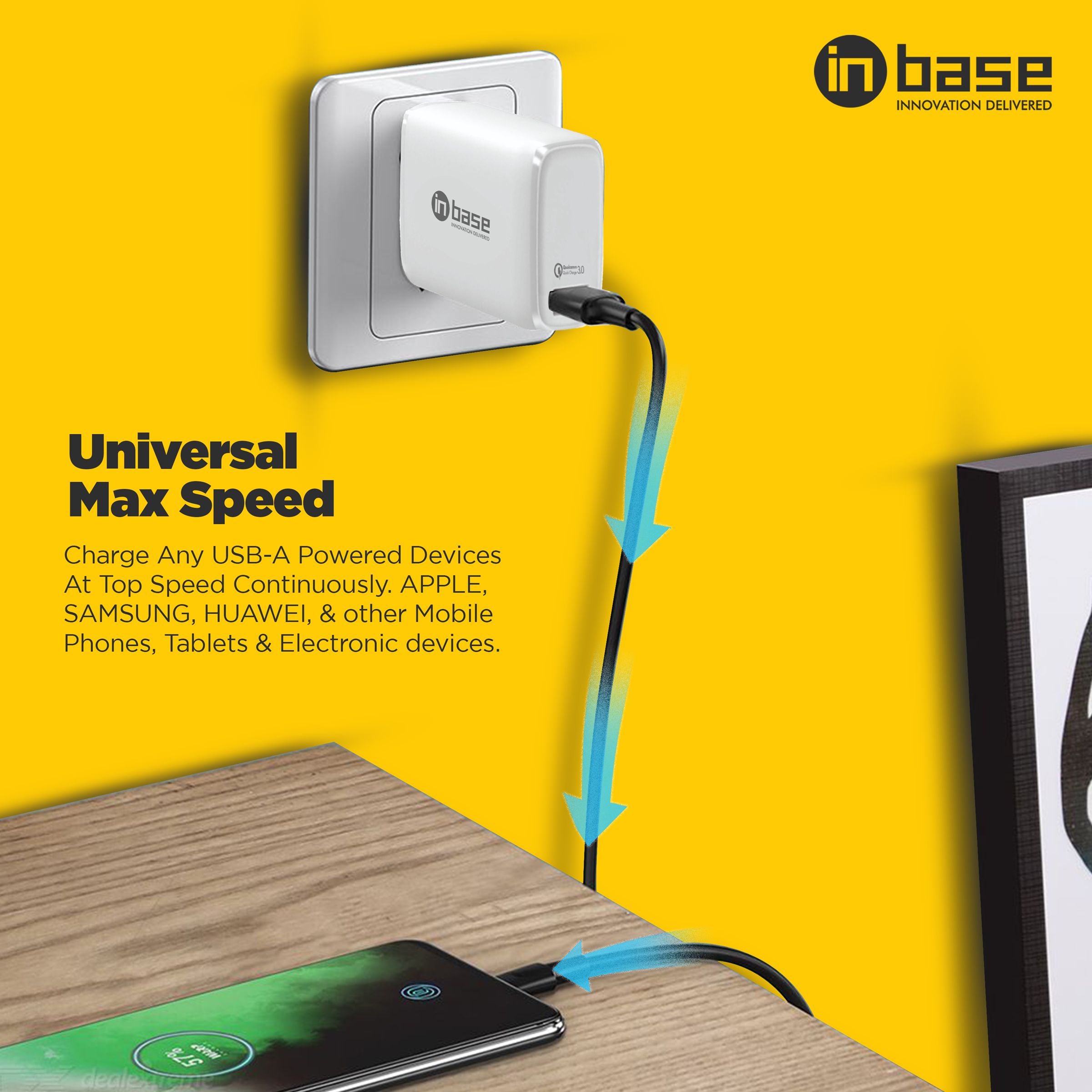 in base Ether Q181 18W Type A Fast Charger (Adapter Only, Over Current Protection, White)_9