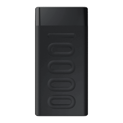ambrane Stylo 10000 mAh 20W Fast Charging Power Bank (1 Type A and 1 Type C Ports, Quick Charge 3.0, Black)