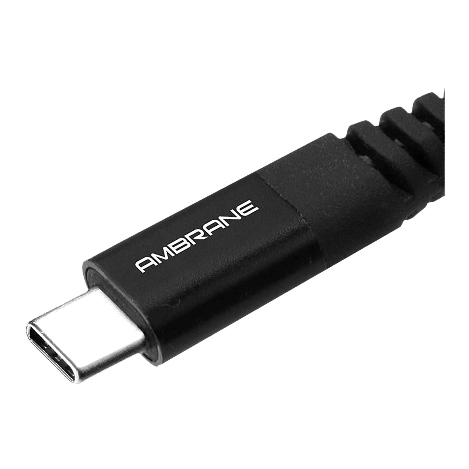 ambrane BCT-15 USB Type A to Type C 4.9 Feet (1.5M) Cable (Quick Charge, Black and Grey) ambrane BCT-15 USB Type A to Type C 4.9 Feet (1.5M) Cable (Quick Charge, Black and Grey)_5