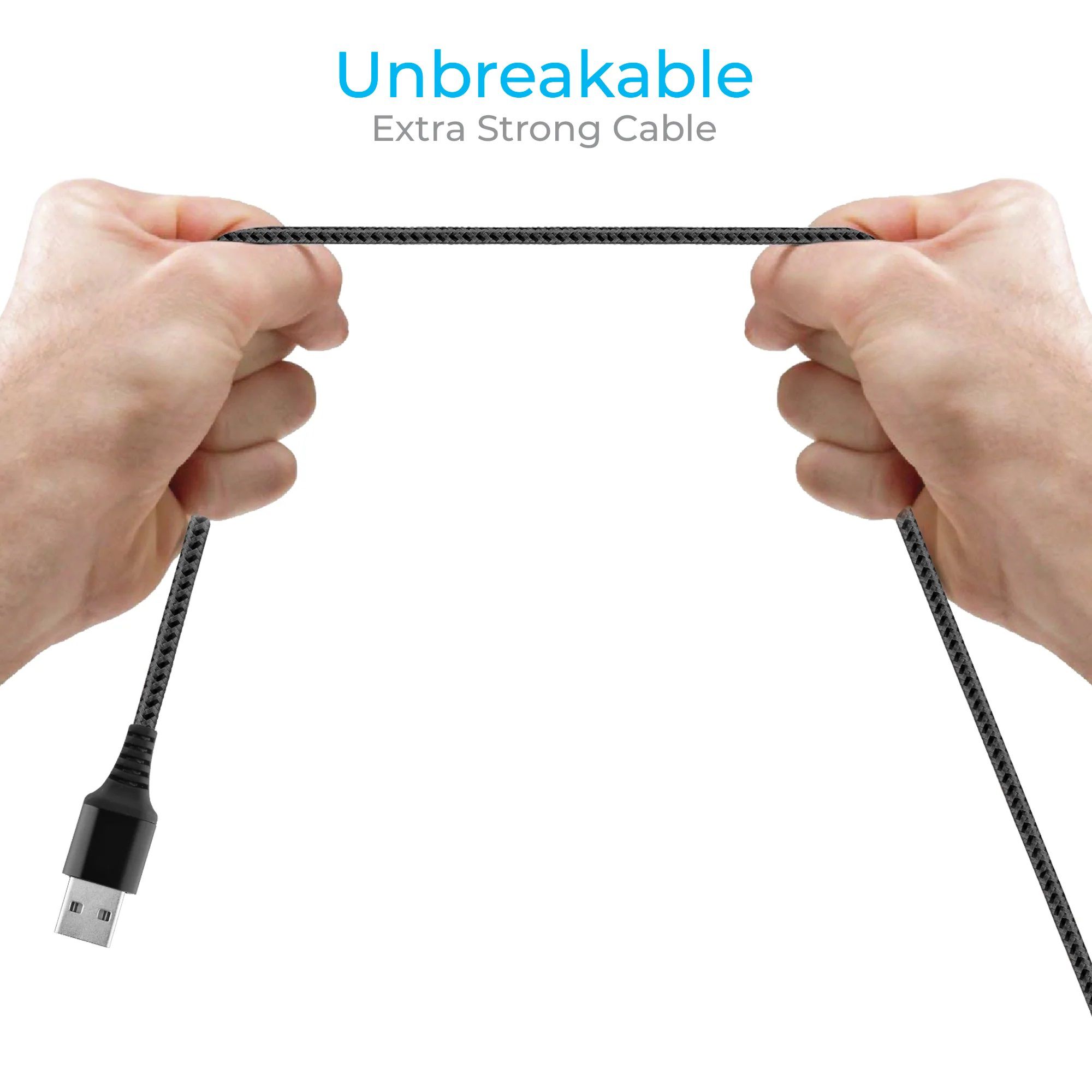 ambrane BCT-15 USB Type A to Type C 4.9 Feet (1.5M) Cable (Quick Charge, Black and Grey) ambrane BCT-15 USB Type A to Type C 4.9 Feet (1.5M) Cable (Quick Charge, Black and Grey)_7