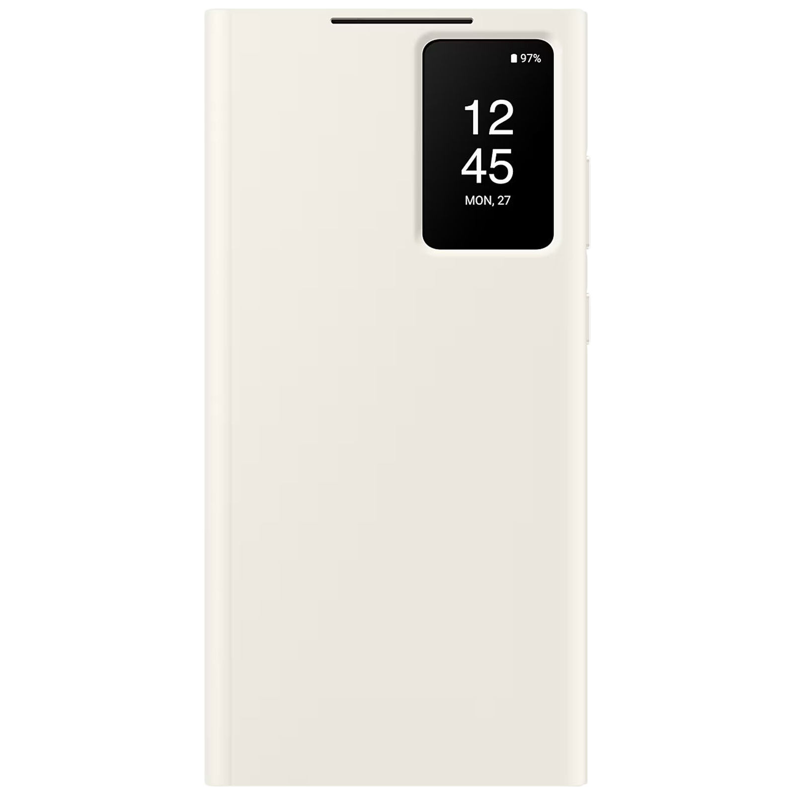 SAMSUNG Smart View Wallet Flip Cover for Galaxy S23 Ultra (Smooth Grip, Cream) SAMSUNG Smart View Wallet Flip Cover for Galaxy S23 Ultra (Smooth Grip, Cream)_1