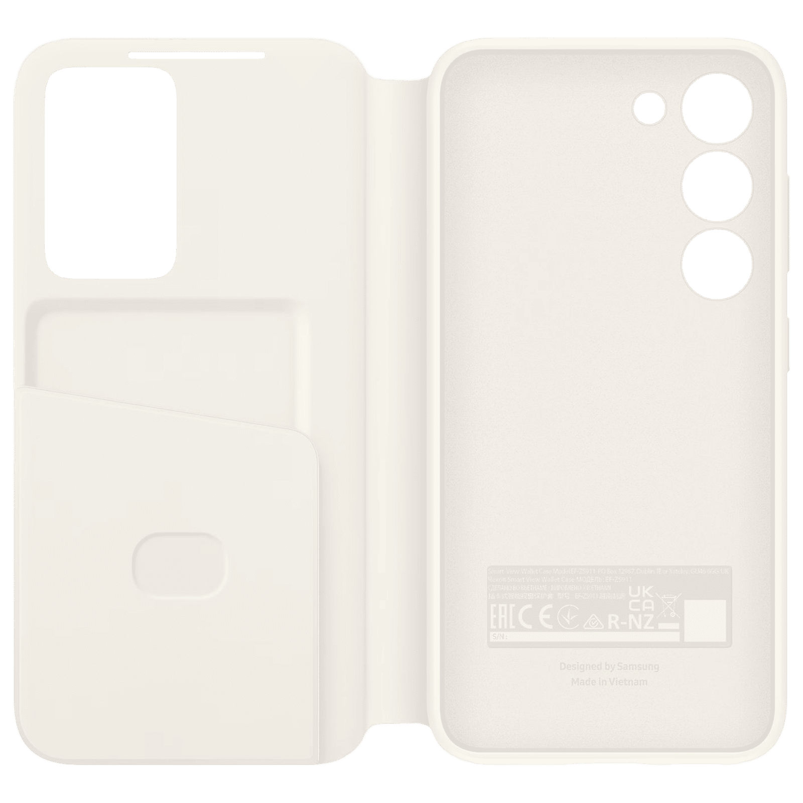 SAMSUNG Smart View Flip Case for SAMSUNG Galaxy S23 (Smart View, Cream) SAMSUNG Smart View Flip Case for SAMSUNG Galaxy S23 (Smart View, Cream)_3