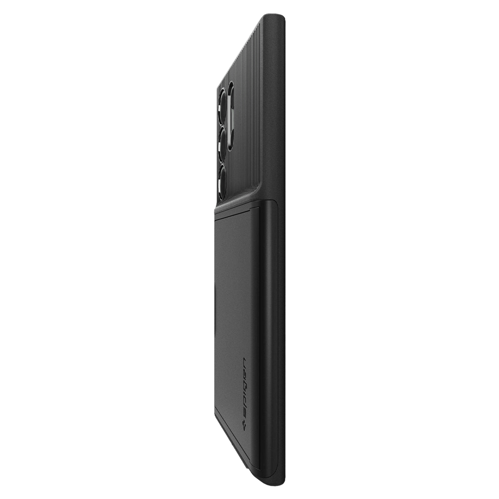 spigen Slim Armor PC and TPU Back Cover for Samsung Galaxy S23 Ultra (Card Slot, Black)_11