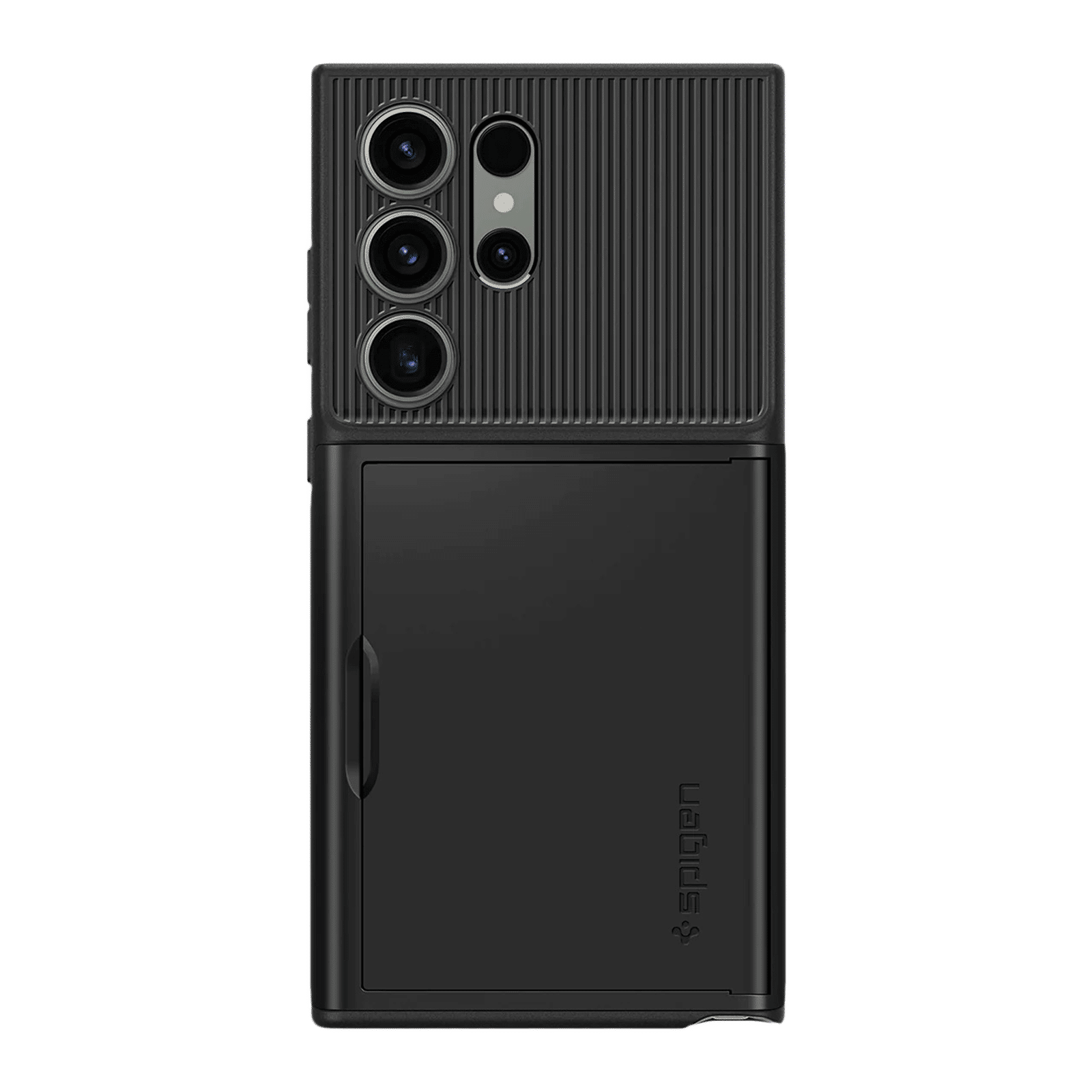 spigen Slim Armor PC and TPU Back Cover for Samsung Galaxy S23 Ultra (Card Slot, Black)_3