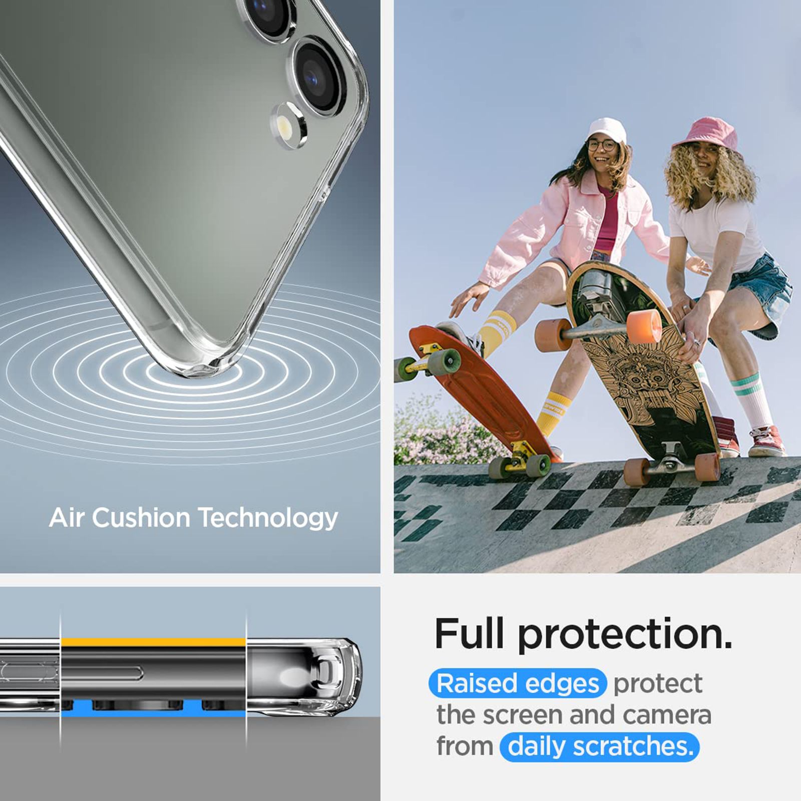 spigen Ultra Hybrid PC & TPU Back Cover for SAMSUNG Galaxy S23+ (Wireless Charging Compatible, Crystal Clear) spigen Ultra Hybrid PC & TPU Back Cover for SAMSUNG Galaxy S23+ (Wireless Charging Compatible, Crystal Clear)_10