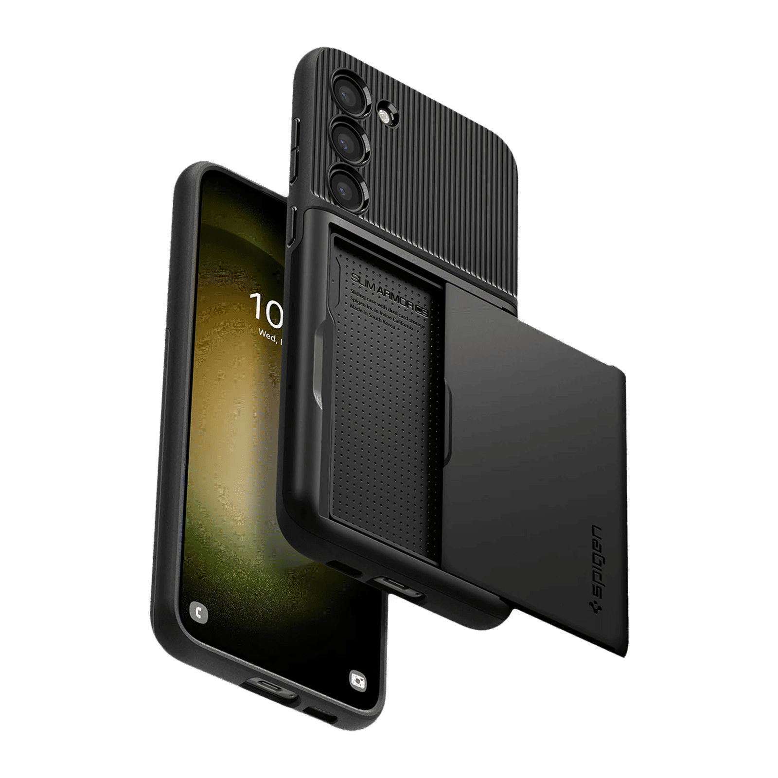 spigen Slim Armor PC & TPU Back Cover for SAMSUNG Galaxy S23+ (Built in Card Holder, Black) spigen Slim Armor PC & TPU Back Cover for SAMSUNG Galaxy S23+ (Built in Card Holder, Black)_1