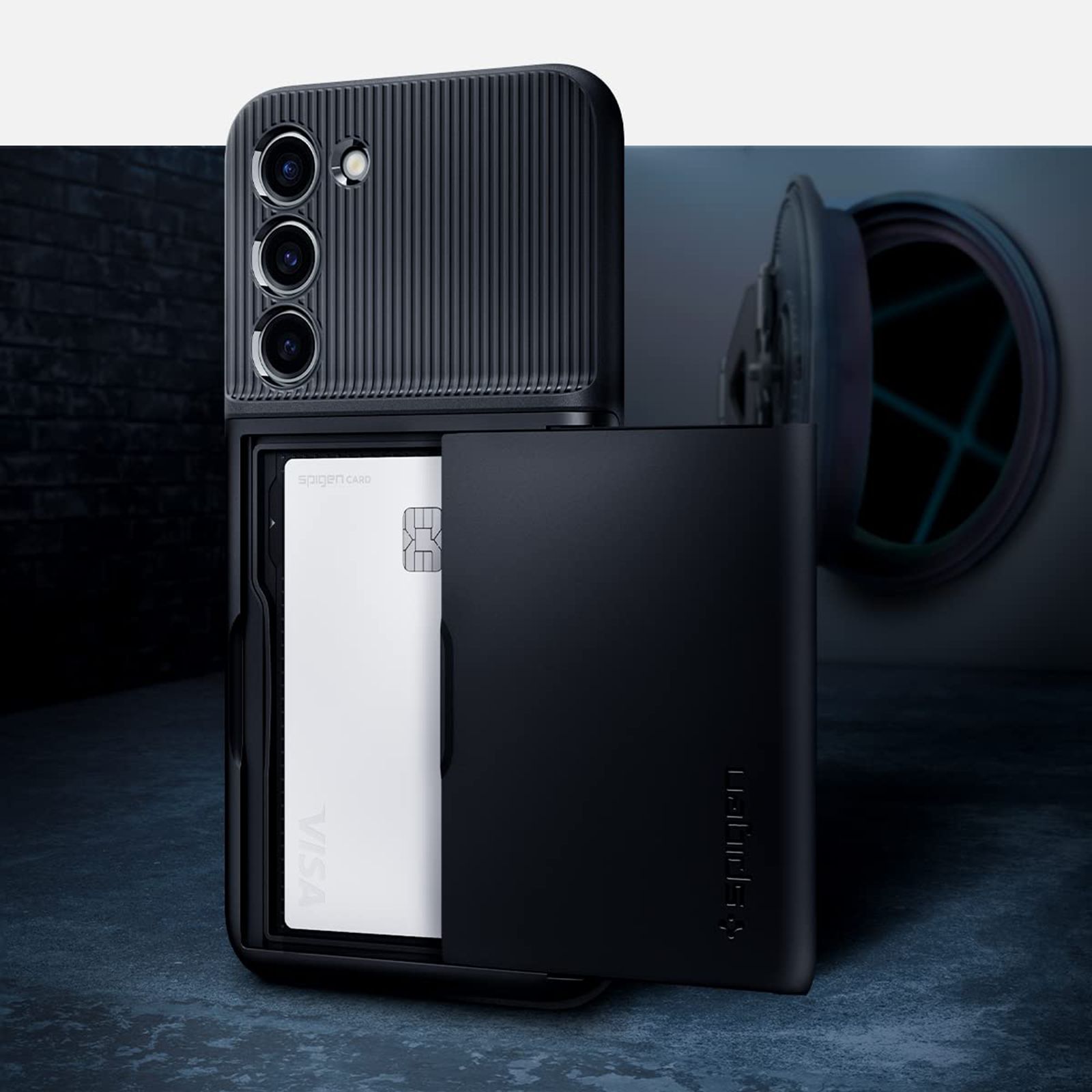 spigen Slim Armor PC & TPU Back Cover for SAMSUNG Galaxy S23+ (Built in Card Holder, Black) spigen Slim Armor PC & TPU Back Cover for SAMSUNG Galaxy S23+ (Built in Card Holder, Black)_13