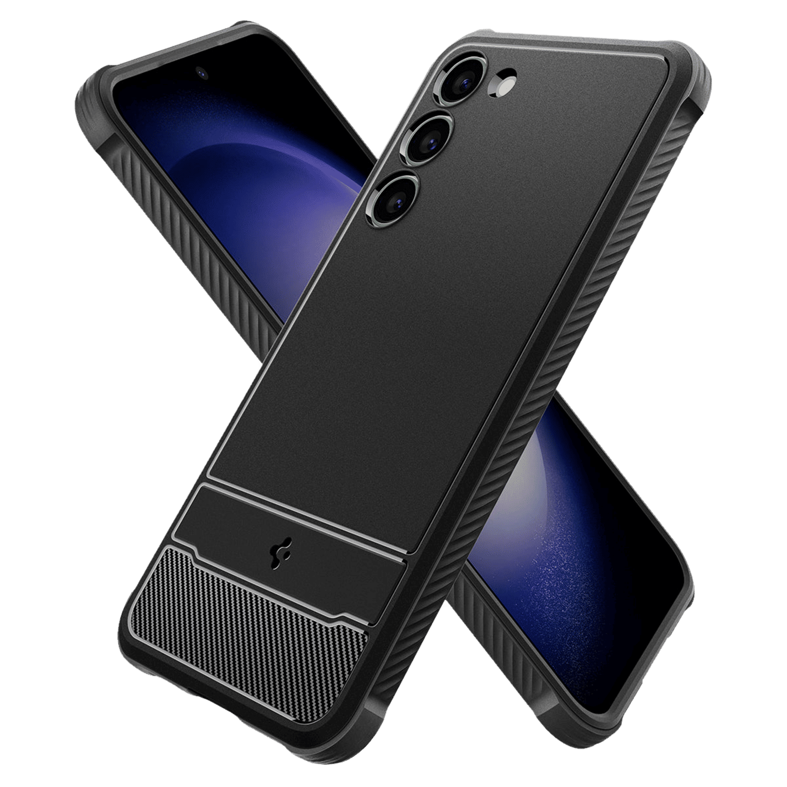 spigen Rugged Armor TPU Back Cover for SAMSUNG Galaxy S23 (Shock Absorbent, Matte Black) spigen Rugged Armor TPU Back Cover for SAMSUNG Galaxy S23 (Shock Absorbent, Matte Black)_6