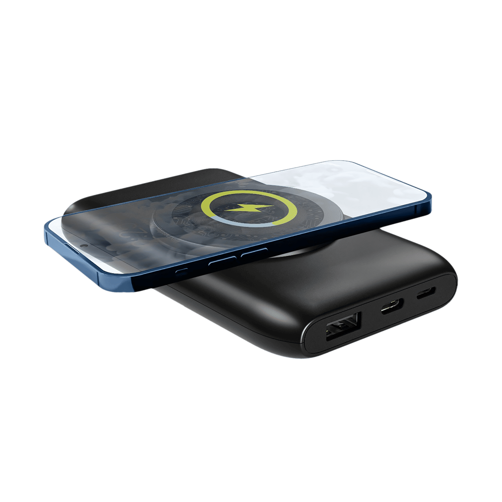ultraprolink Juice-Up 10000 mAh 15W Fast Charging Power Bank (Lightning, 1 Type A & 1 Type C Ports, Magsafe Wireless Charging, Black)_6